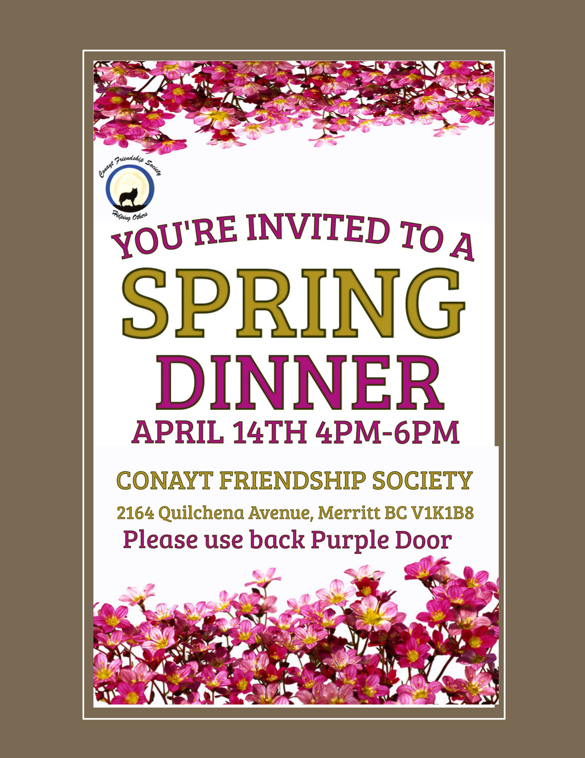 Spring Community Dinner