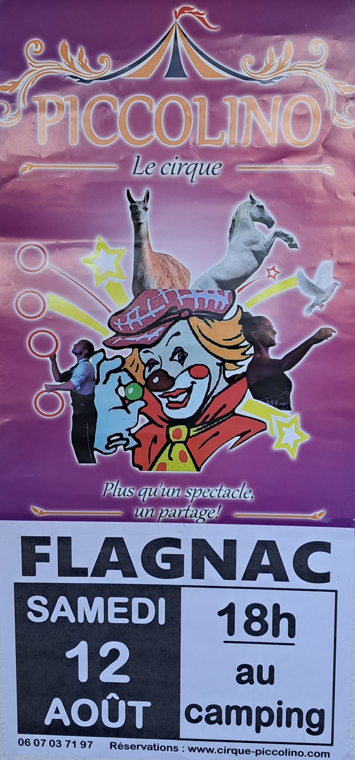 Le cirque PICCOLINO à Flagnac