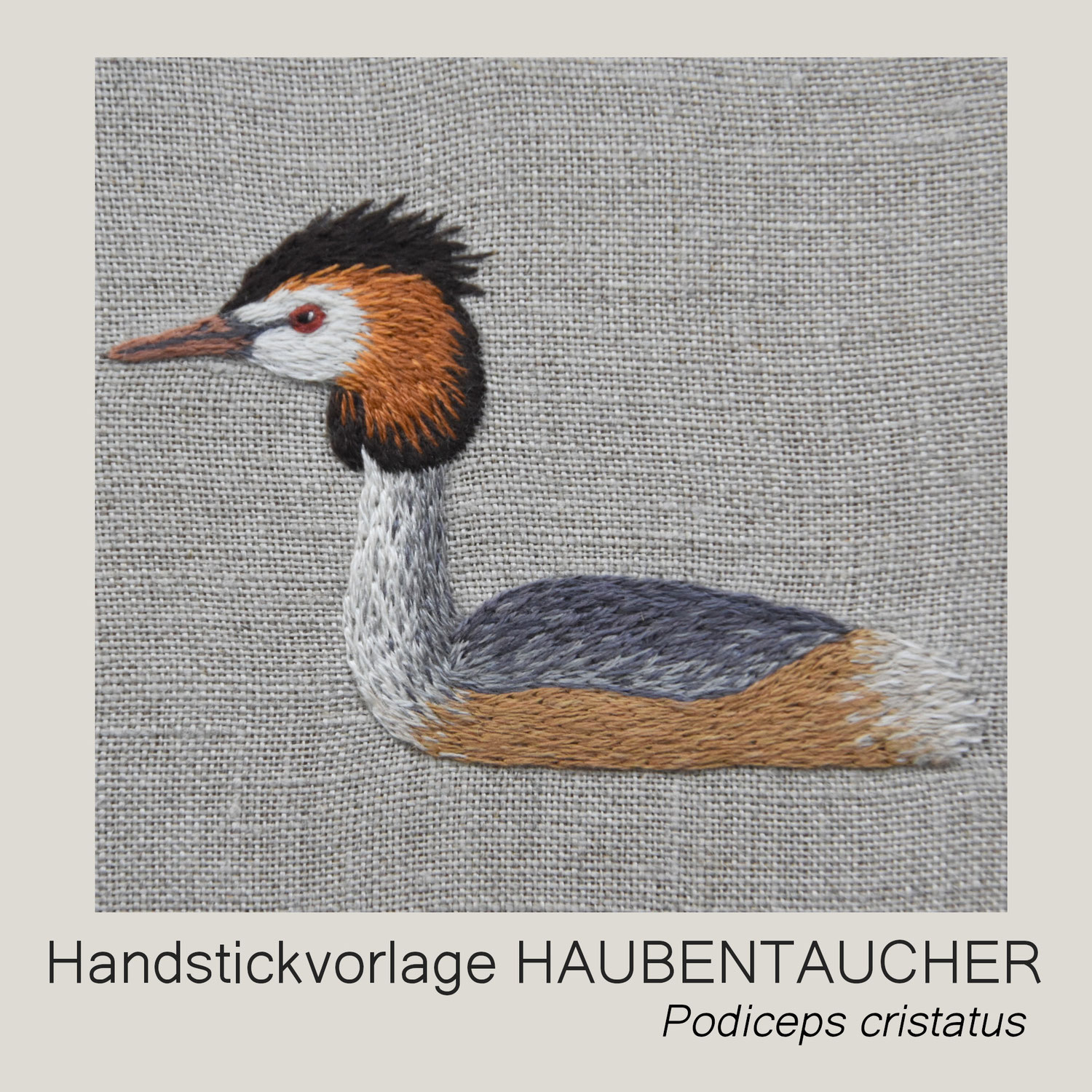 Stickvorlage HAUBENTAUCHER