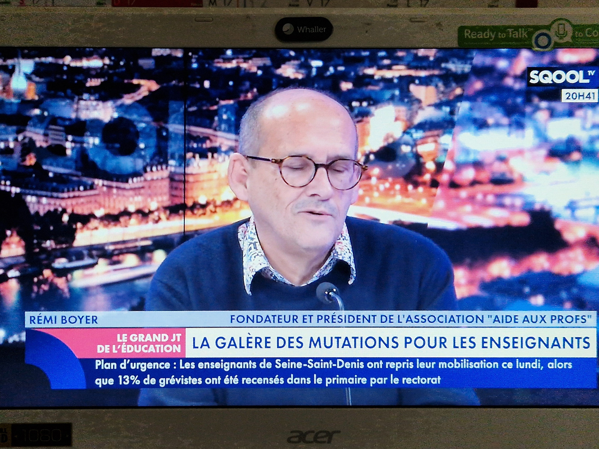 SQOOL TV a interviewé AIDE AUX PROFS dans le Grand JT de l'éducation le 22 avril2024