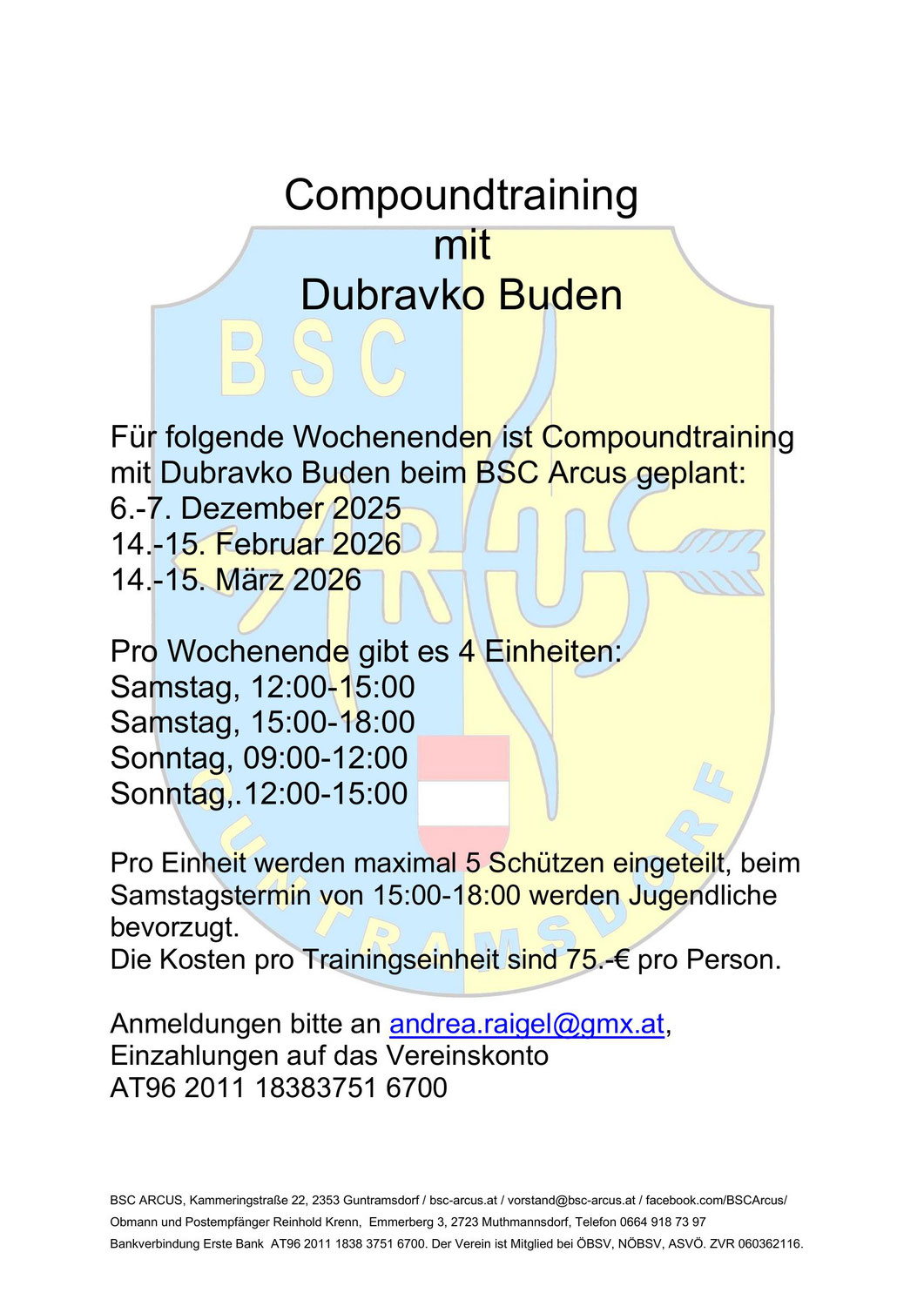 Compoundtraining mit Dubravko Buden
