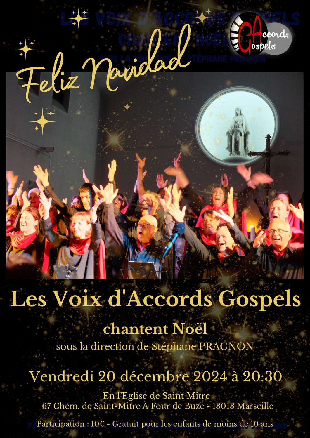 Les Voix préparent "Navidad". Aye "que calor"!