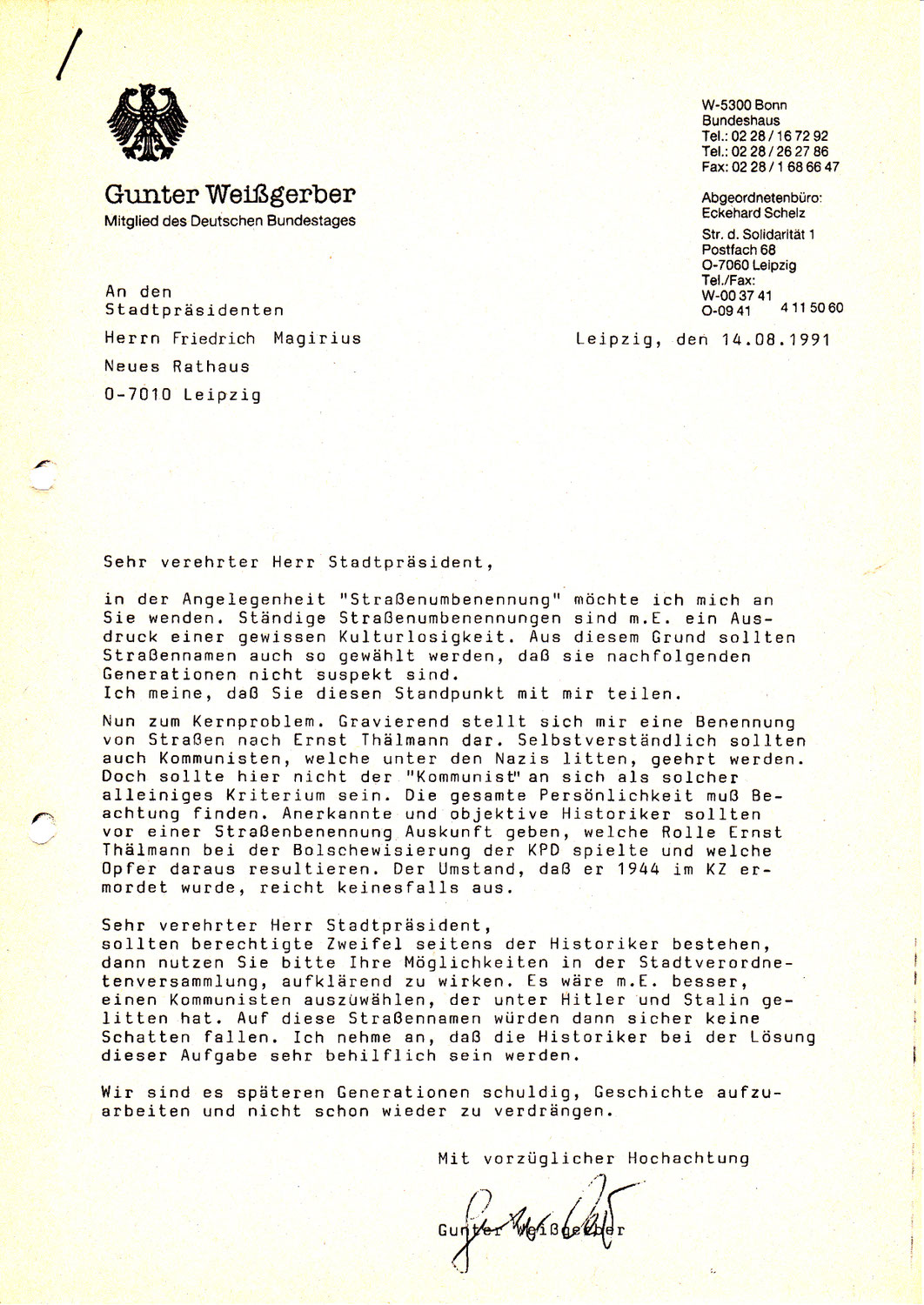 Die Berliner SPD will Ernst Thälmann ehren. Was soll das?