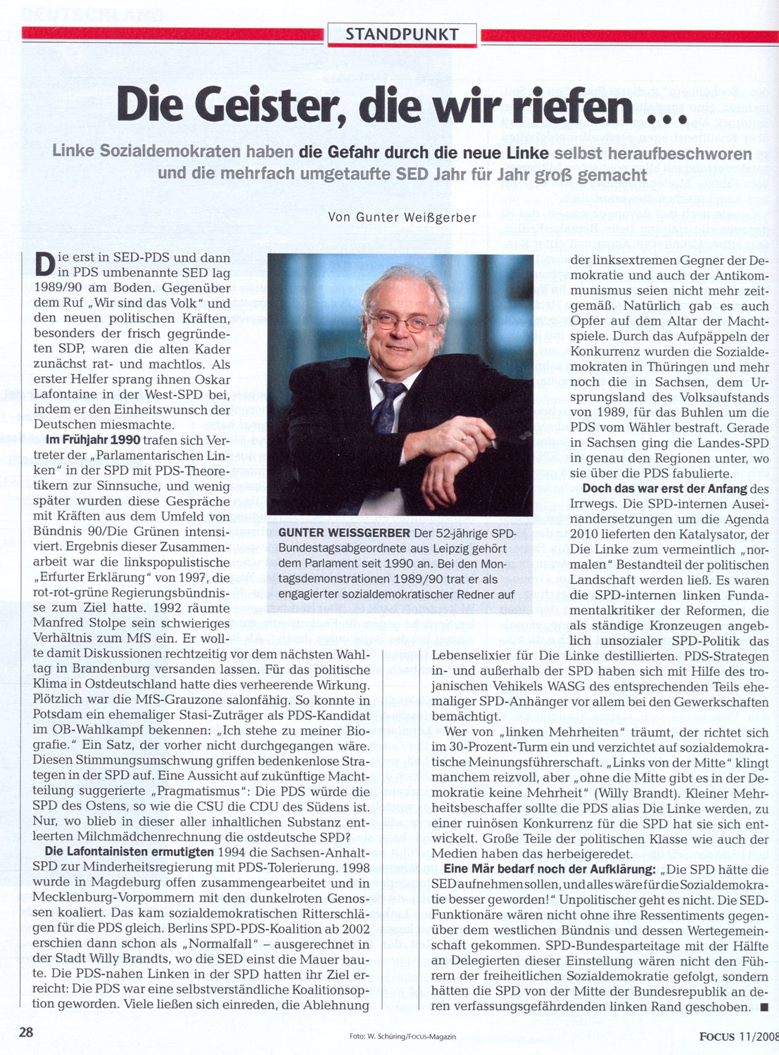Die Geister, die wir riefen. SPD und SEDPDSLLWASGLinke