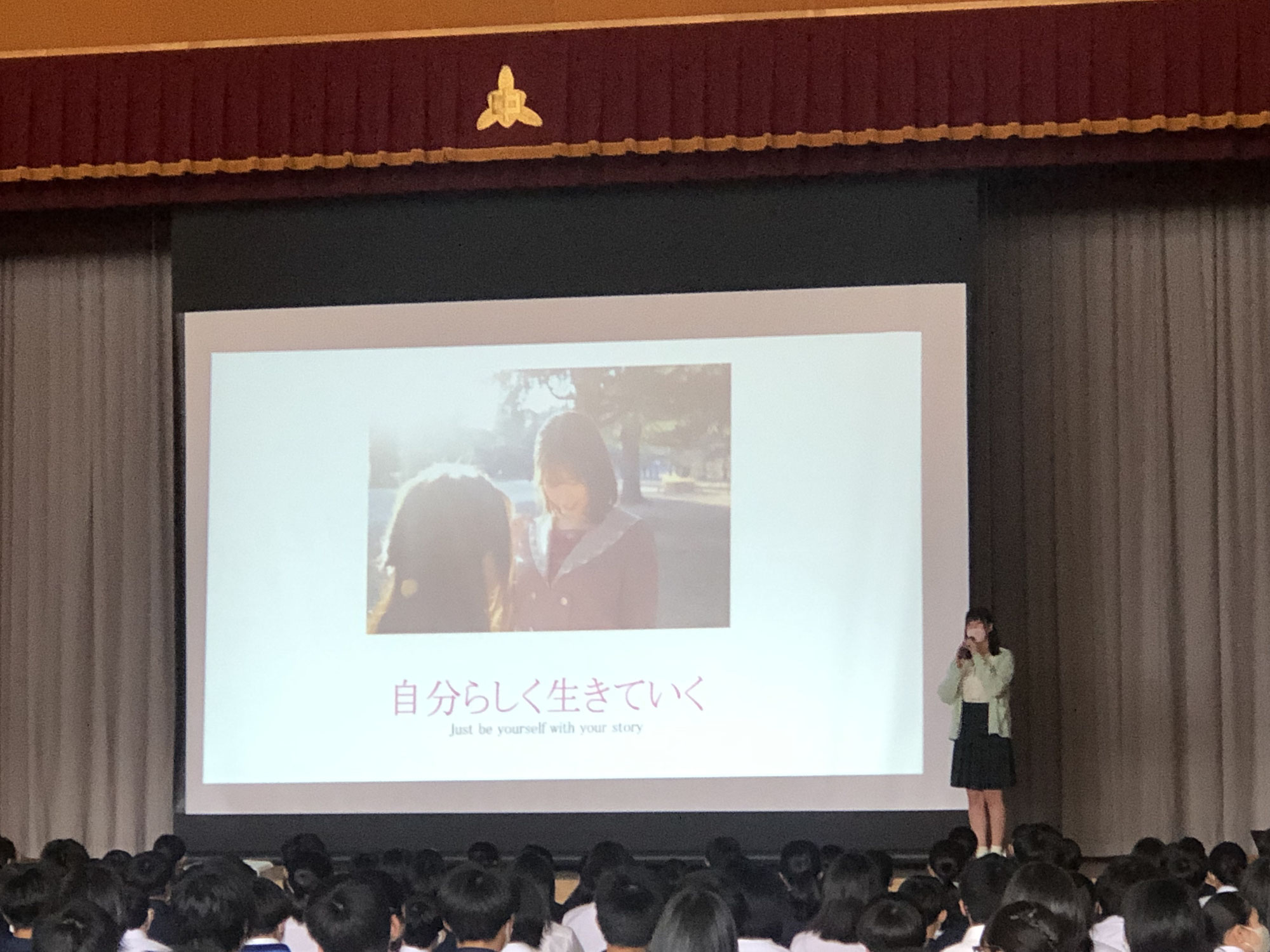 穂高西中学校にて西原さつきさん講演会が開催されました