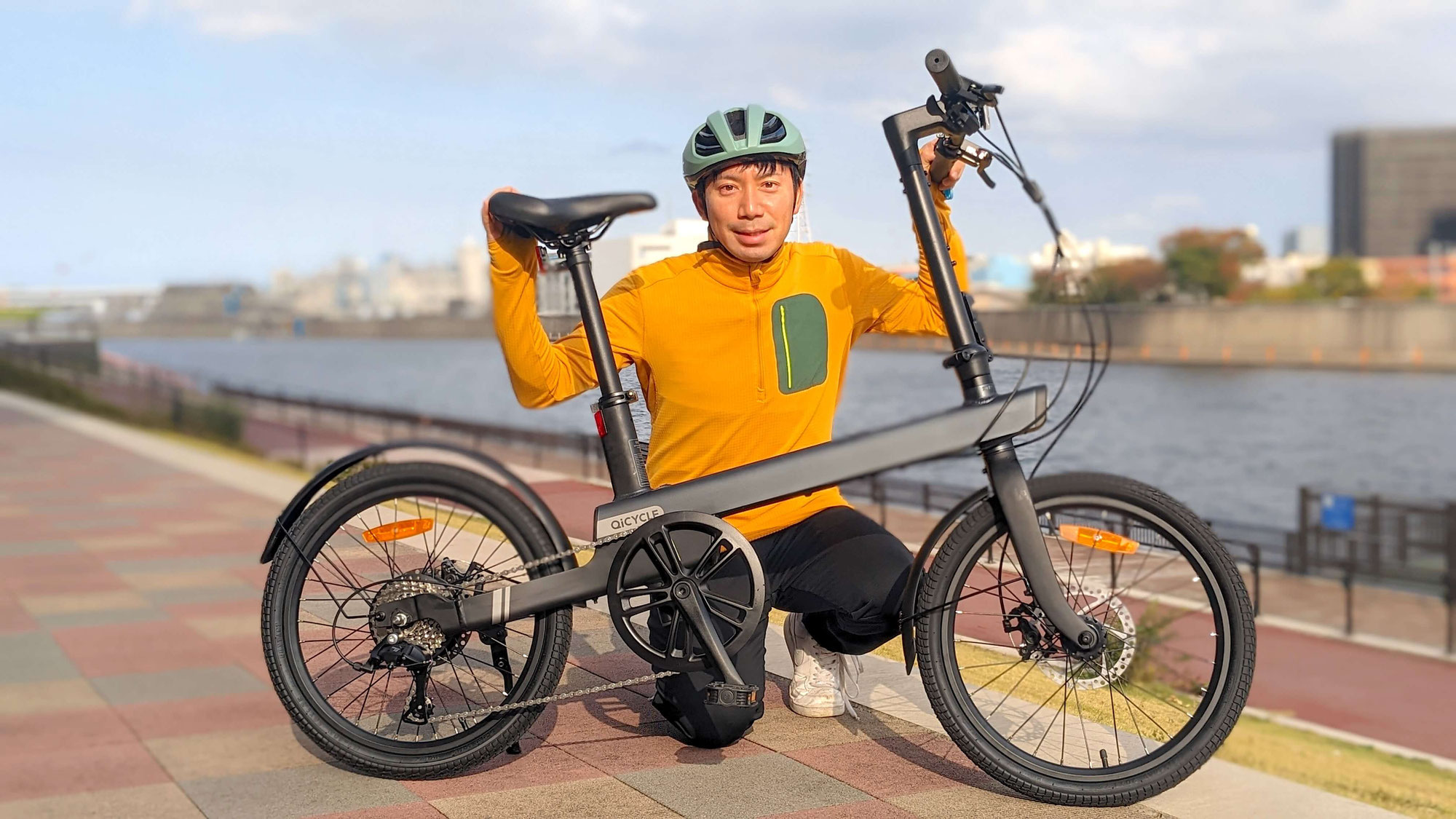 タイヤが小さくてオシャレな電動自転車(e-bike)!!小径車QiCYCLE C2J (チーサイクル シーツージェイ) をインプレッション