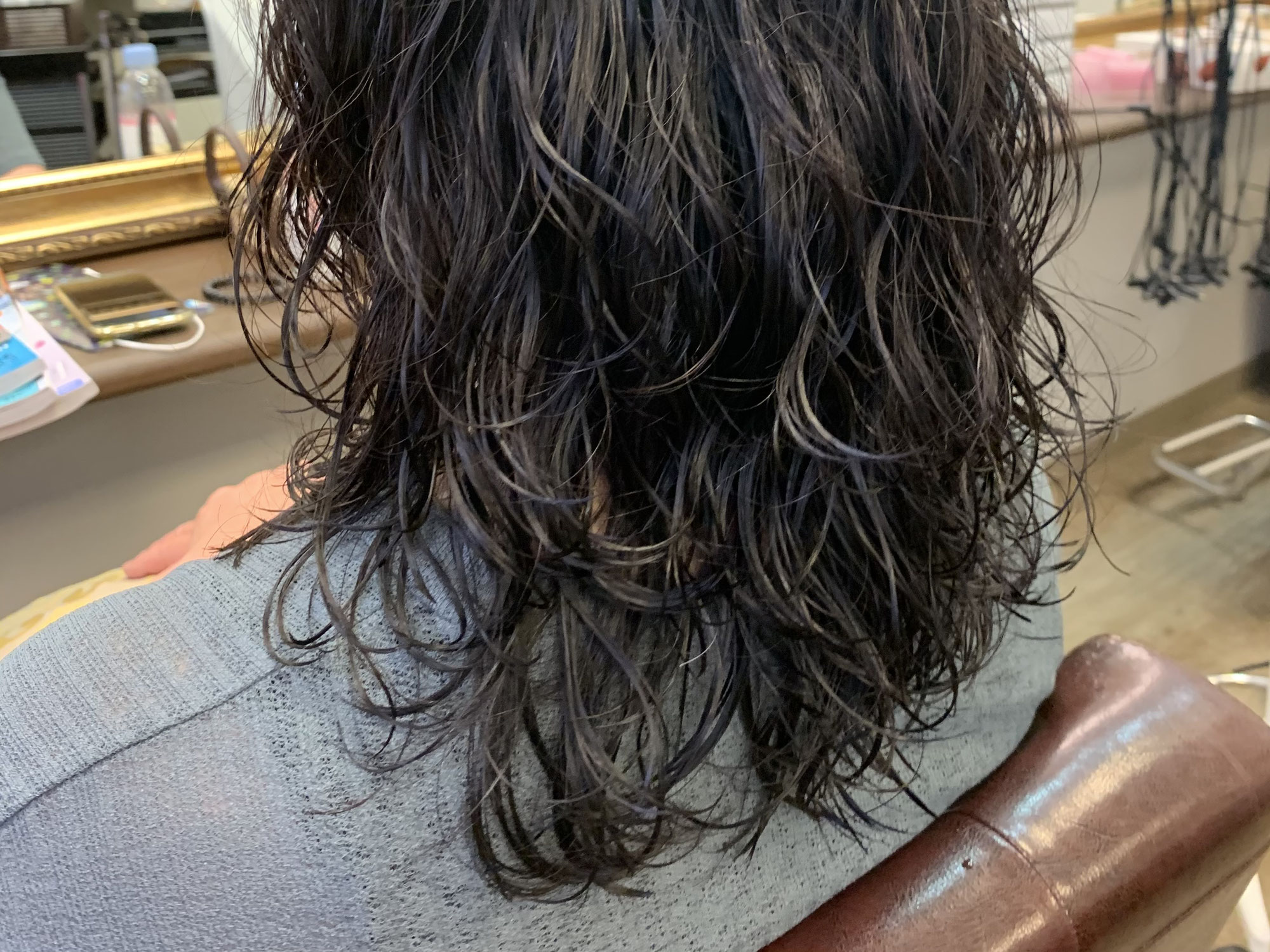 40代　デジタルパーマ　ロングヘアー