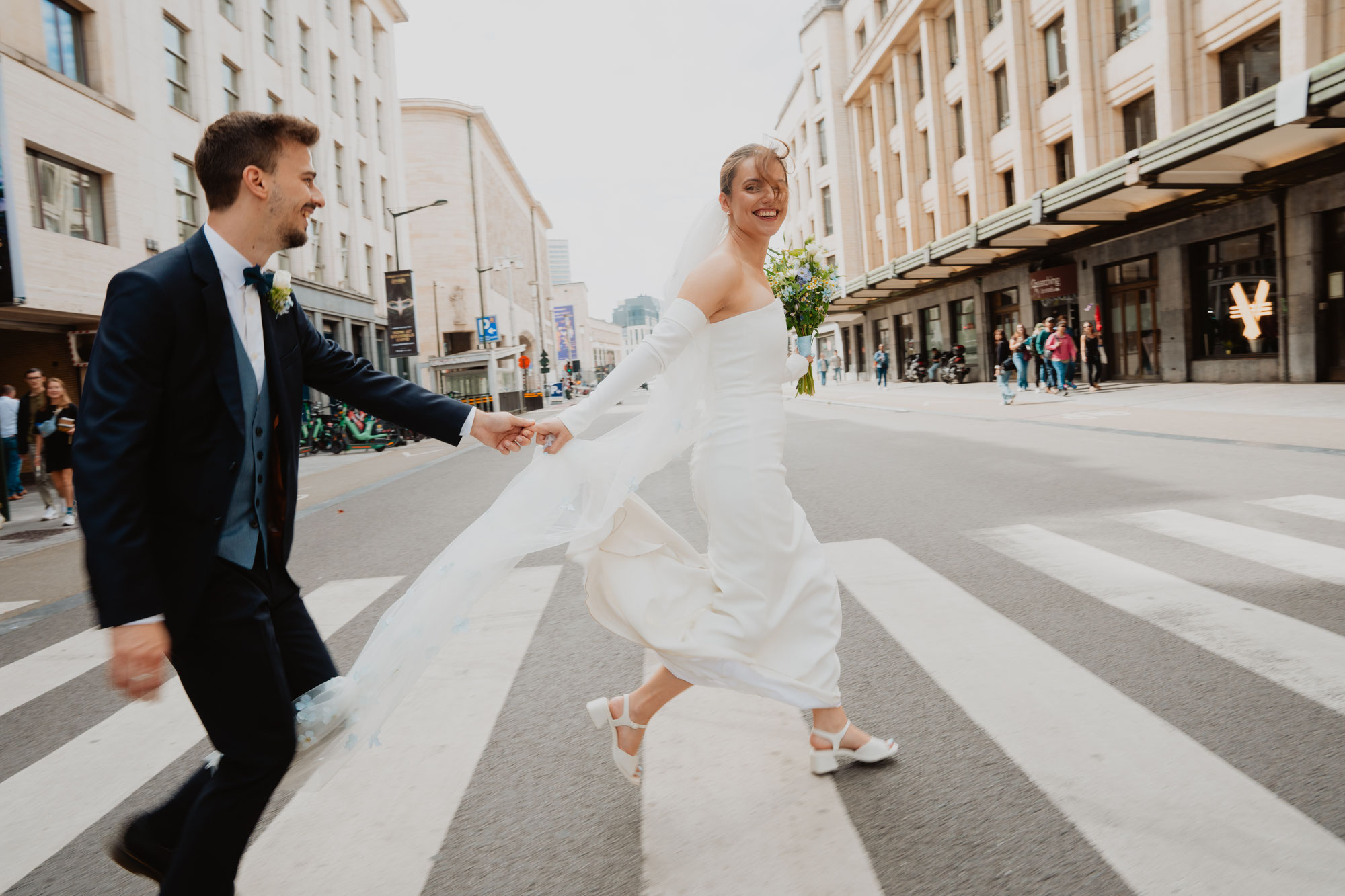 Urban city wedding in Brussels