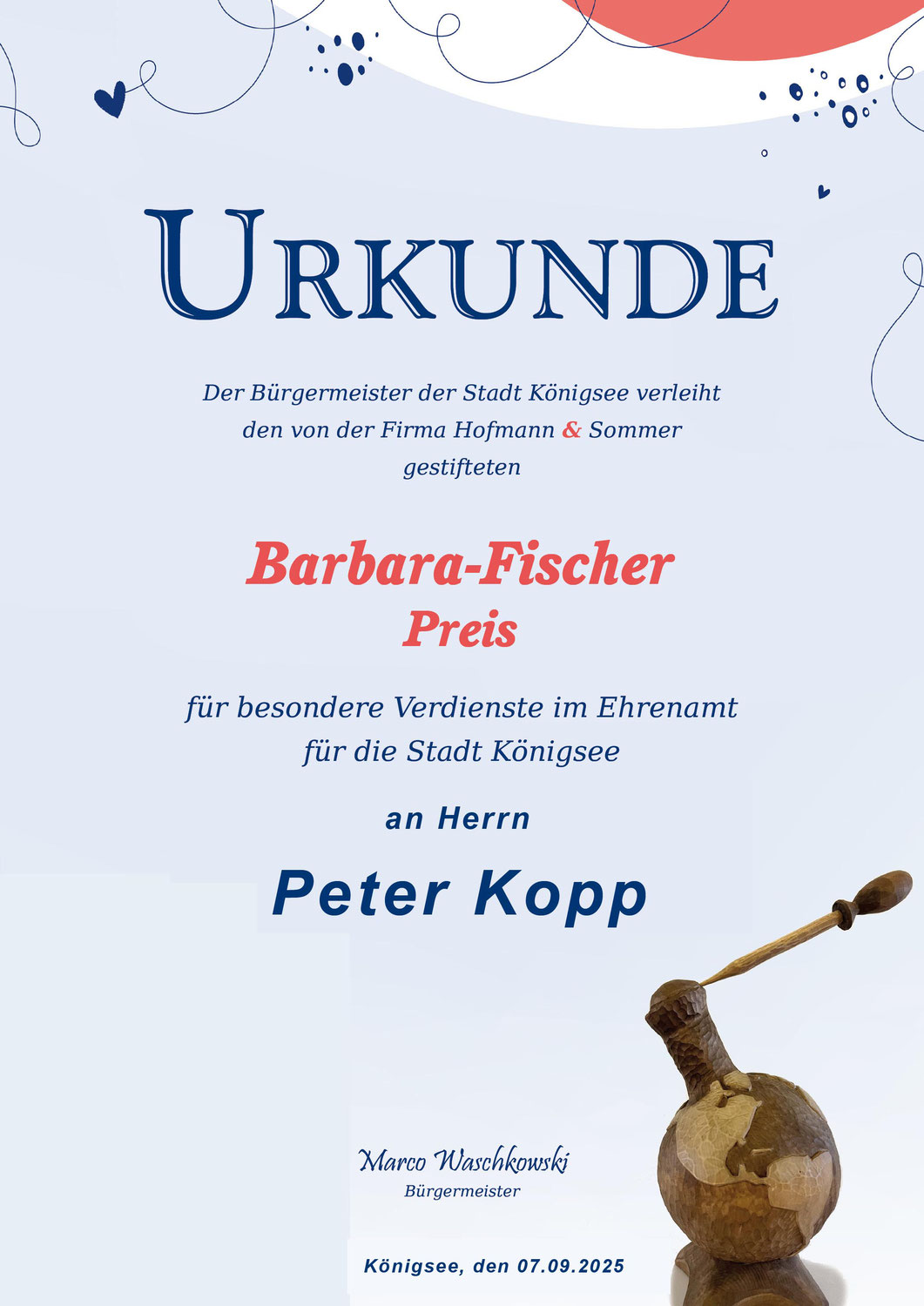 Barbara-Fischer Ehrenamtspreis