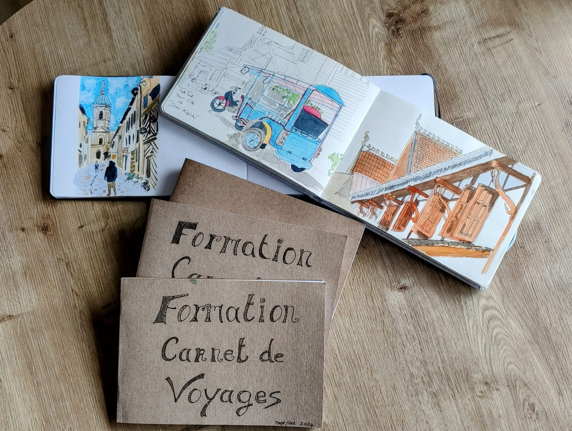 Manuela : L’exemple à suivre d’une débutante en carnet de voyage à l’aquarelle