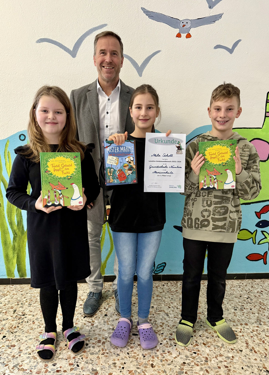 Lesedino-Wettbewerb an der Grundschule Namborn
