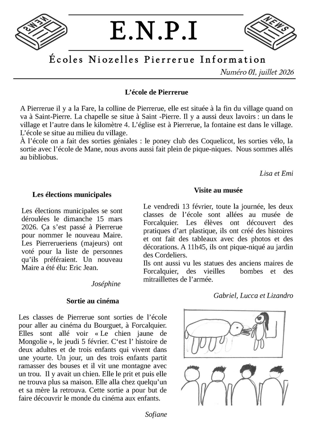 Journal E.N.P.I #1