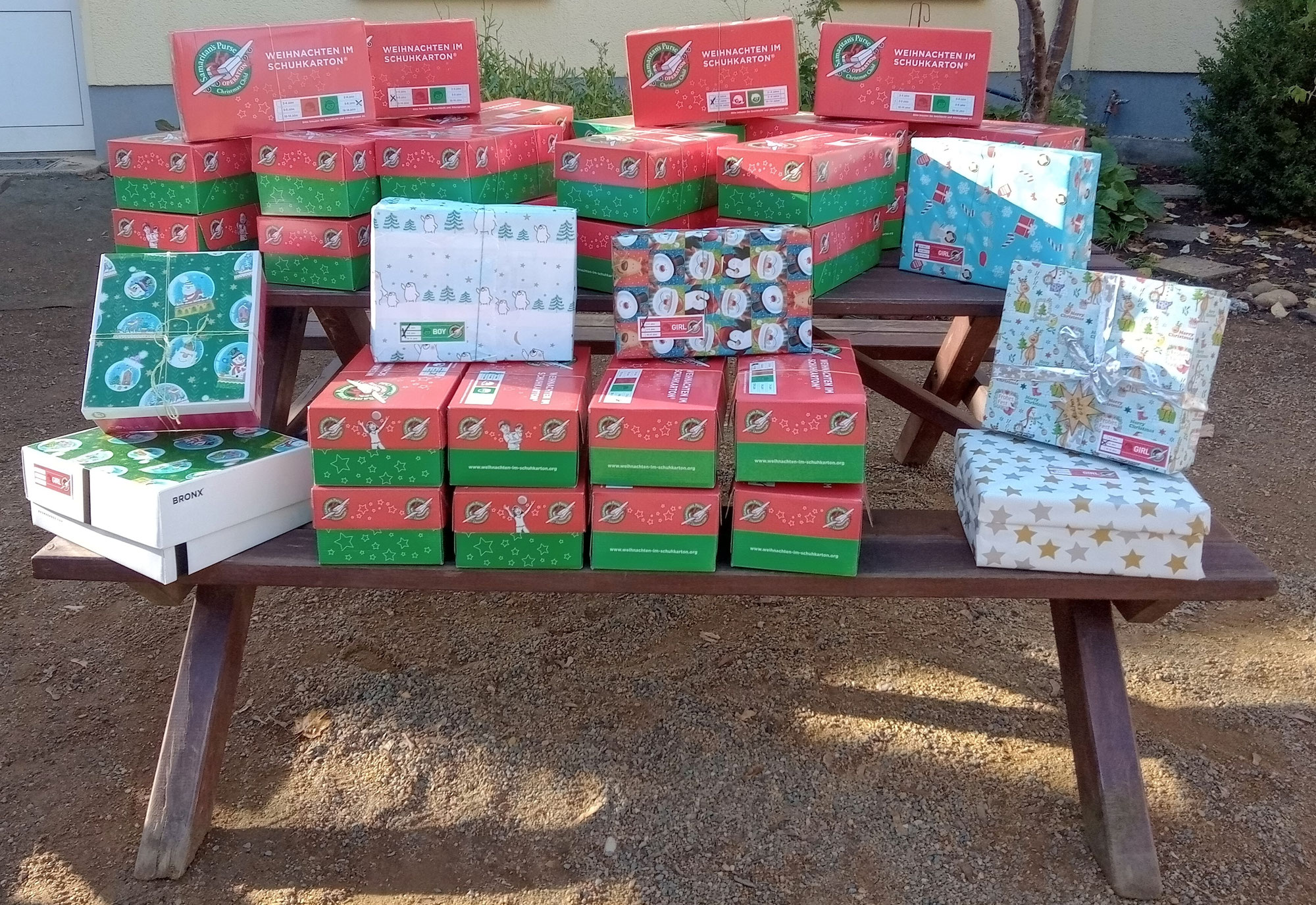 Aktion "Weihnachten im Schuhkarton" an der MLS