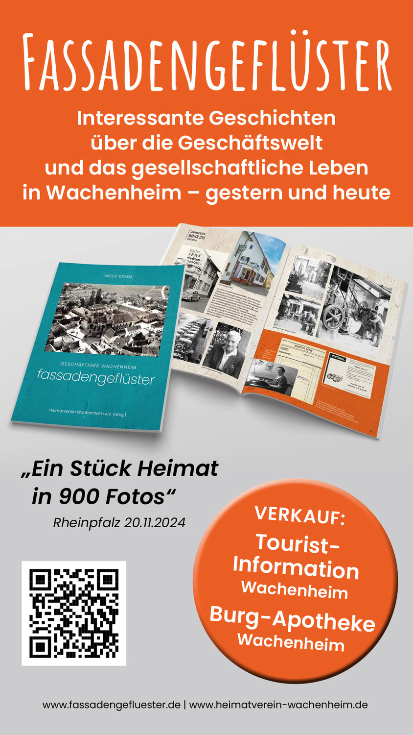 "Fassadengeflüster" jetzt auch in der Burg-Apotheke Wachenheim
