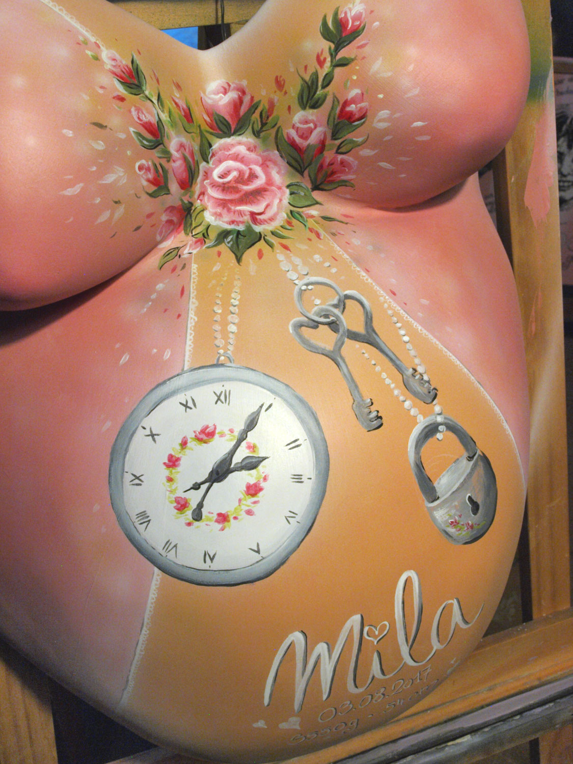 Bellypainting- Babybauchgipsabdruck bemalen