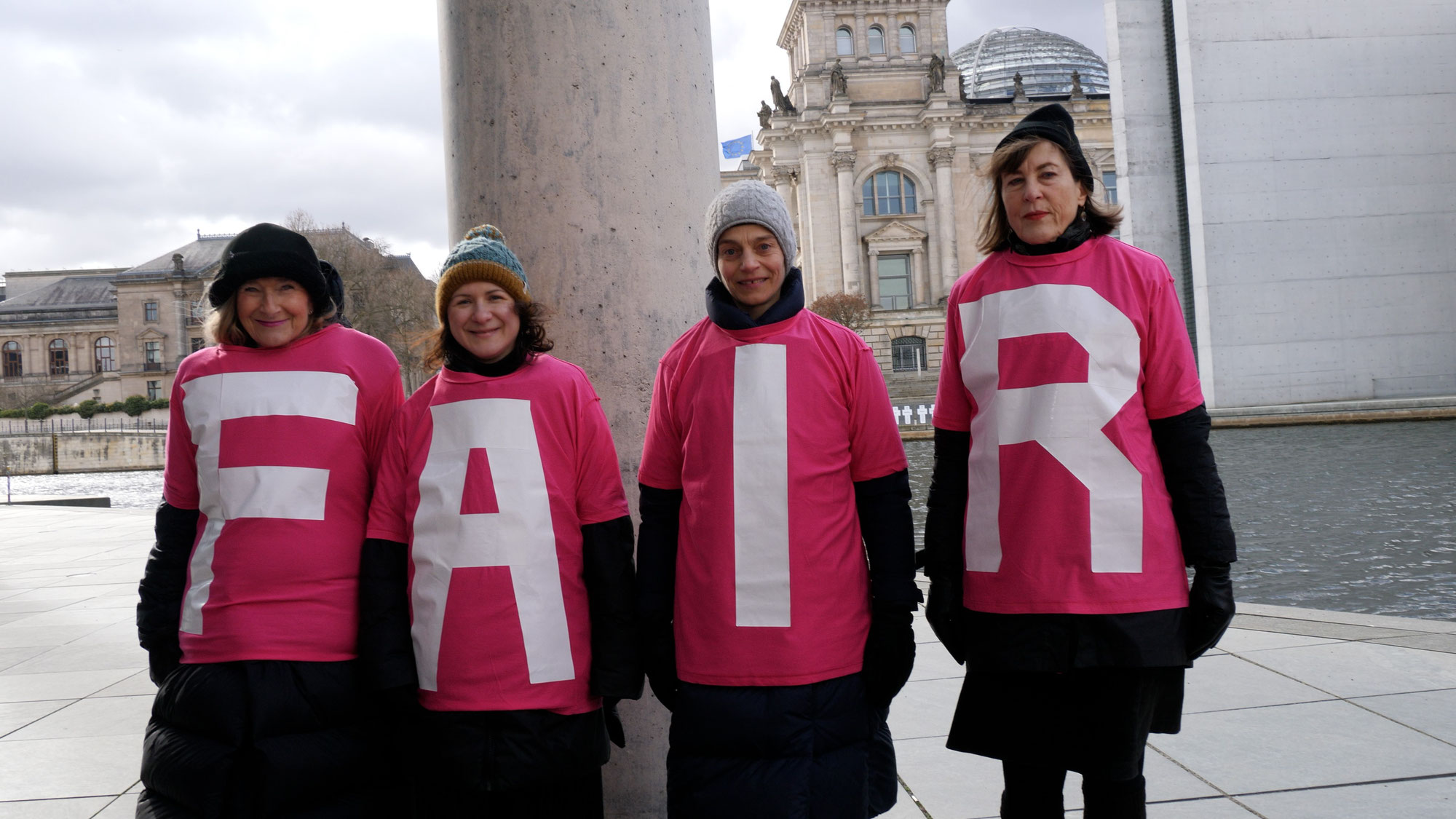 fair share! Aktion am 8.3.2023 um 12 Uhr am Marie-Elisabeth-Lüders-Haus