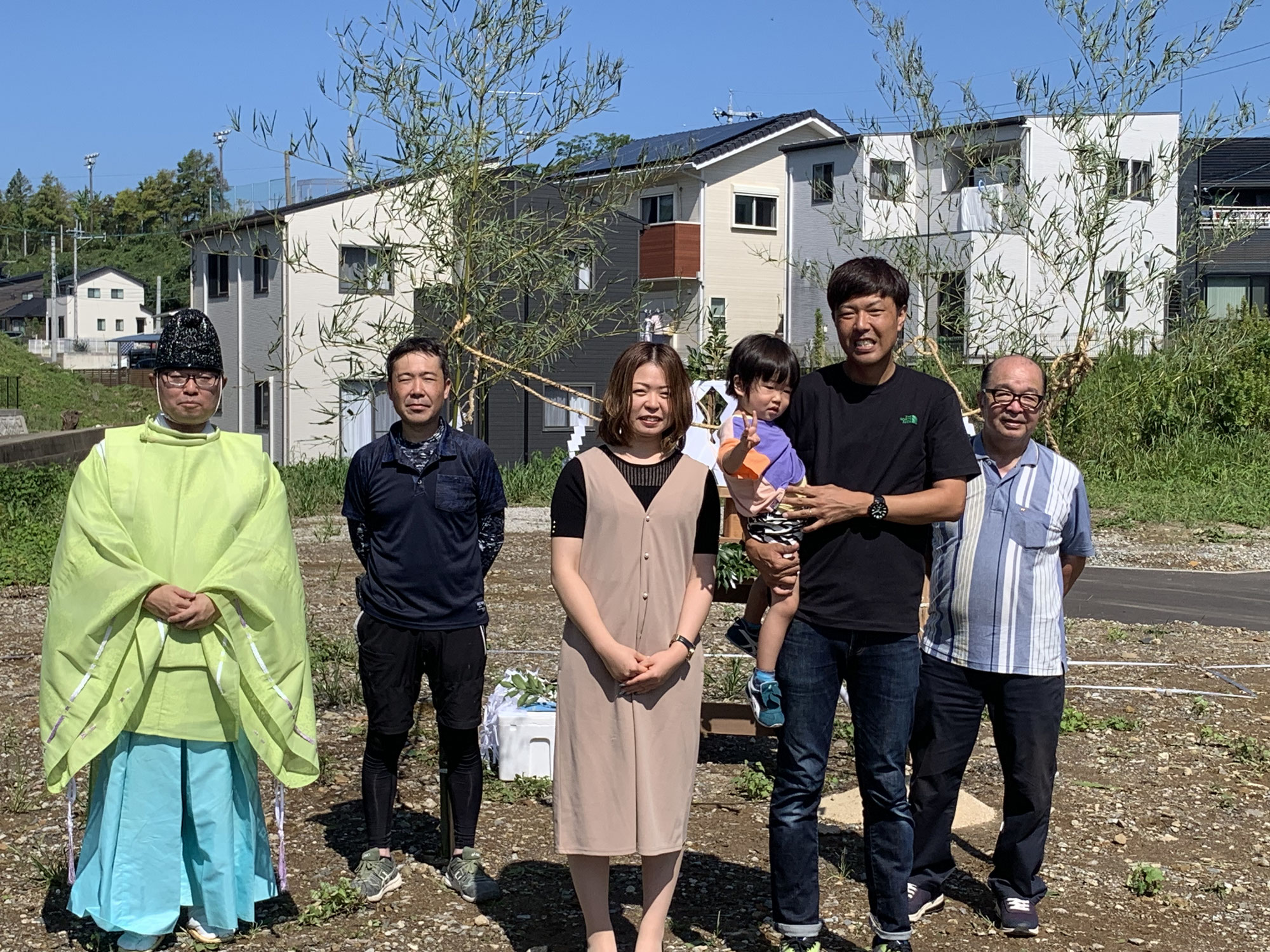 栄田町で地鎮祭