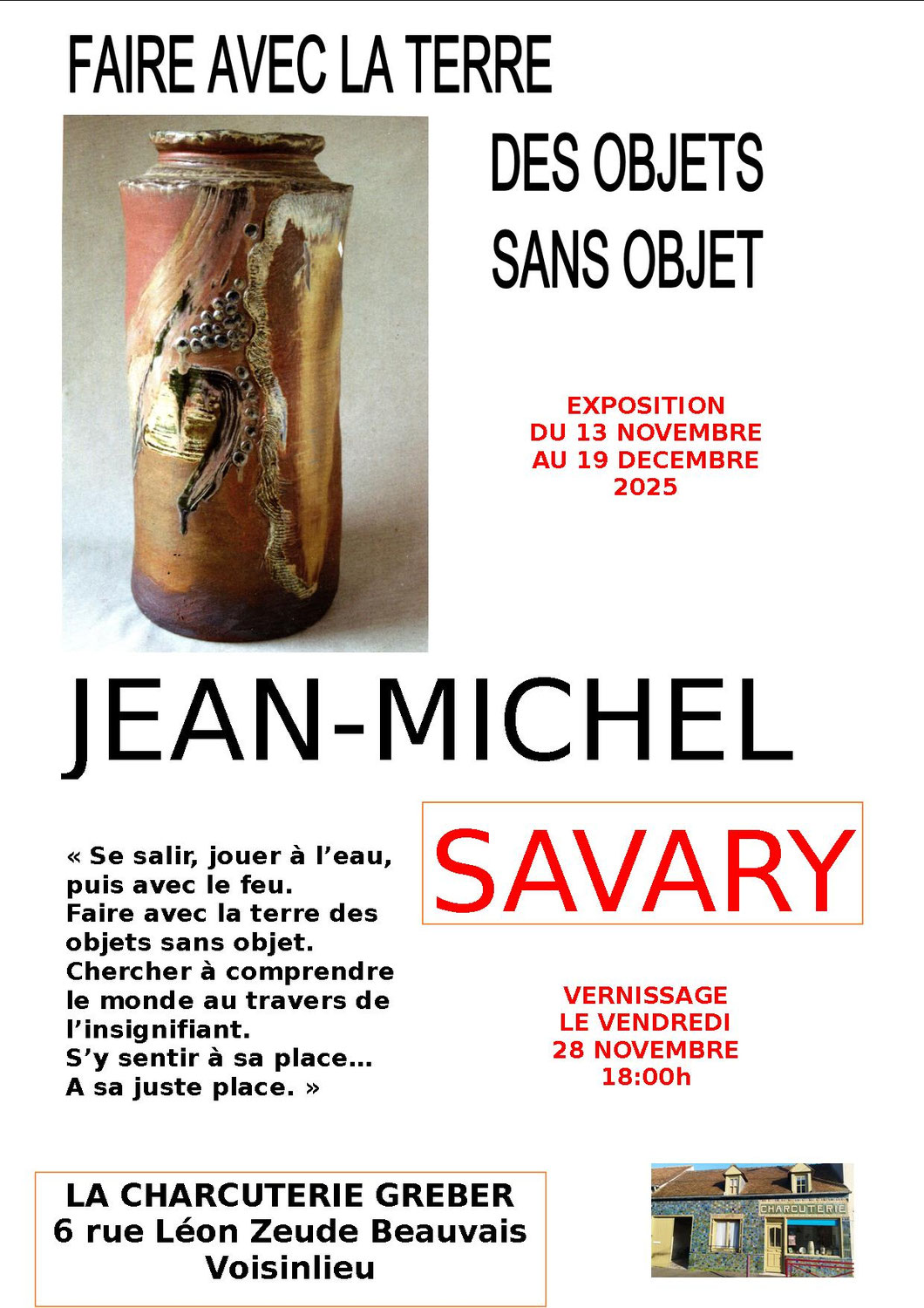 Exposition Jean-Michel SAVARY