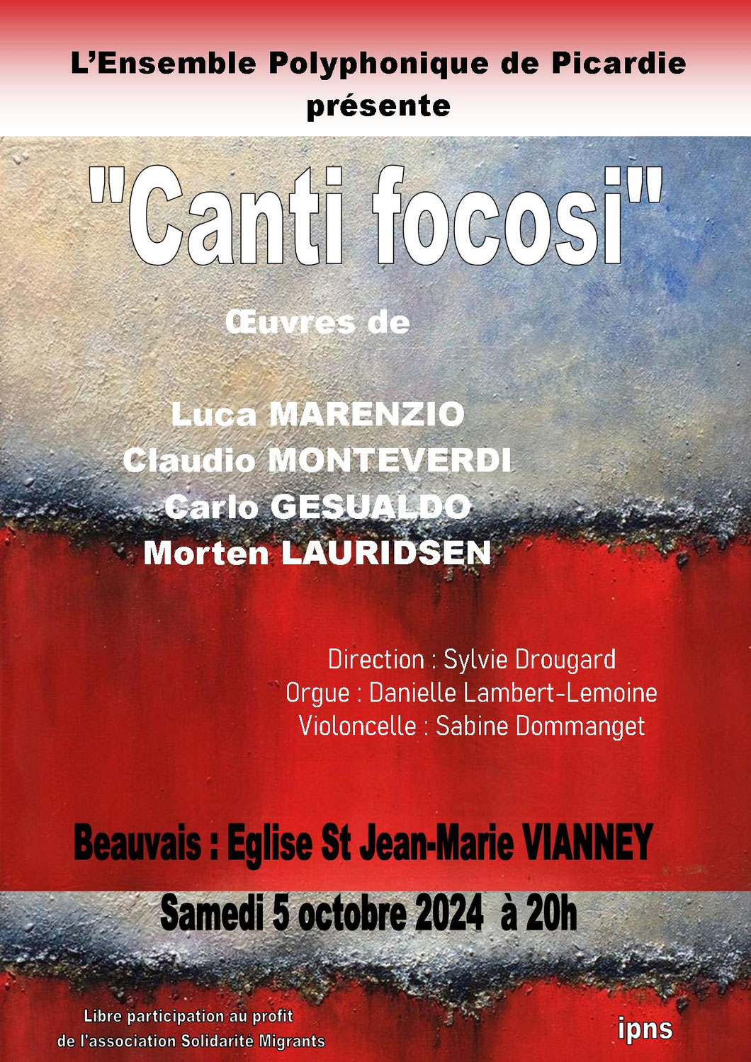 Canti Focosi avec L'Ensemble Polyphonique de Picardie