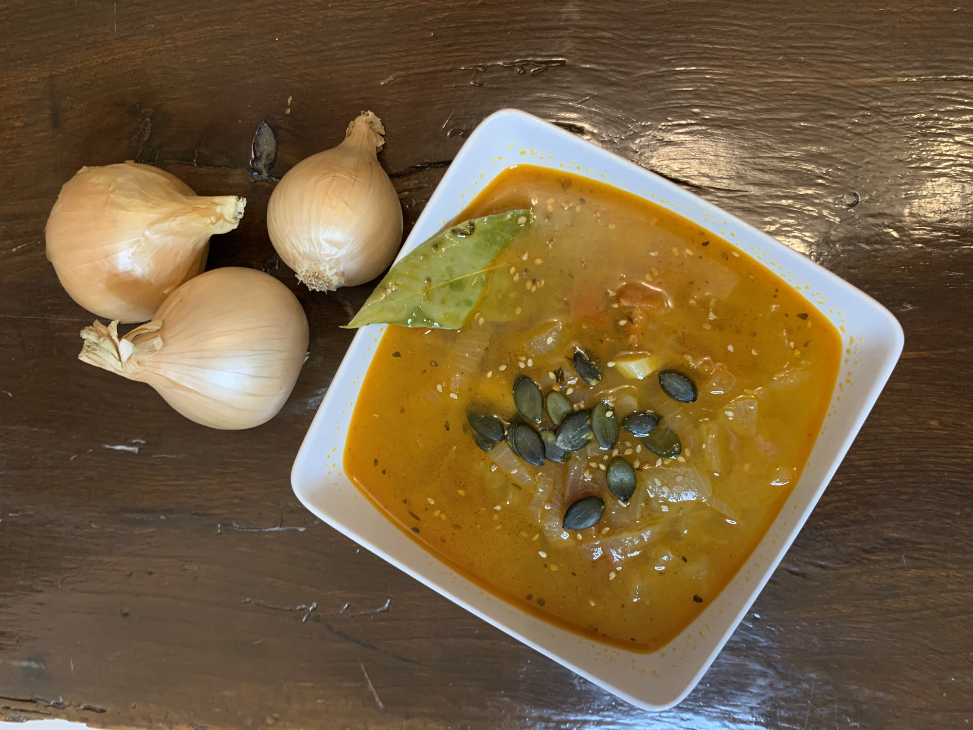 Soupe à l'oignon et tisane zéro déchets