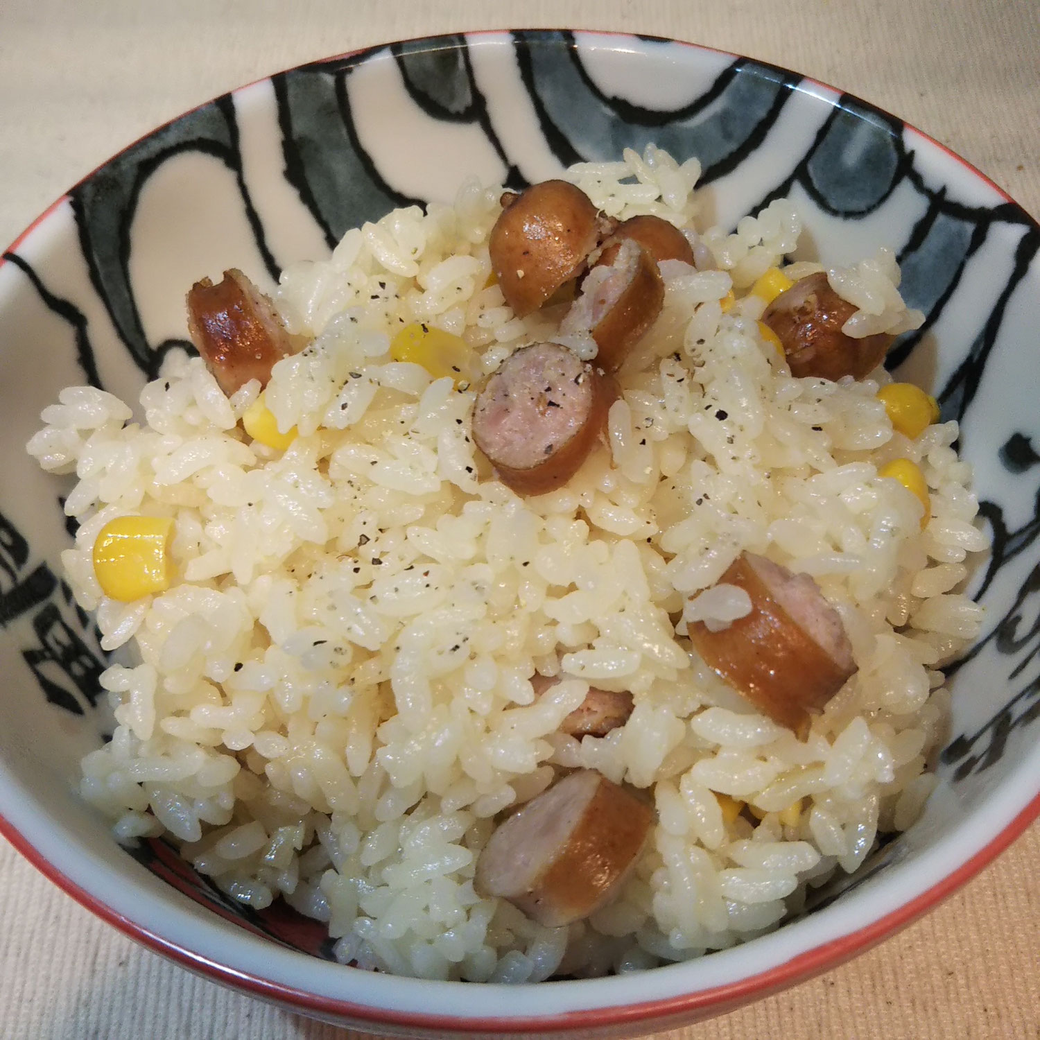 ひらめきで作った炊き込みご飯