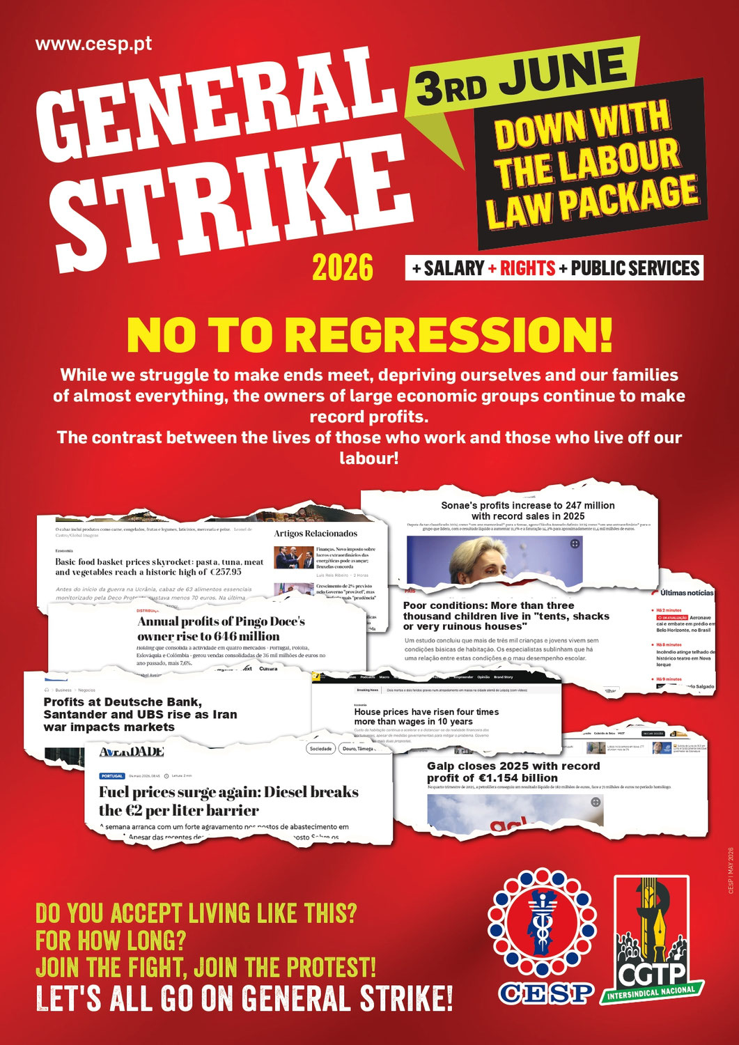 3rd JUNE | GENERAL STRIKE AGAINST THE LABOUR LAW PACKAGE