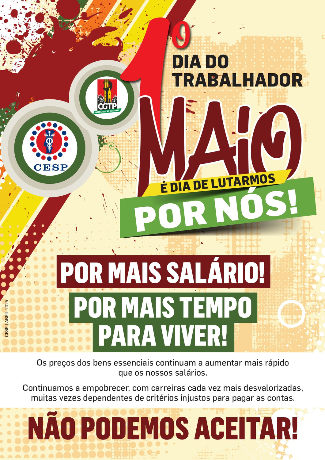 1º de Maio | Dia Internacional do Trabalhador