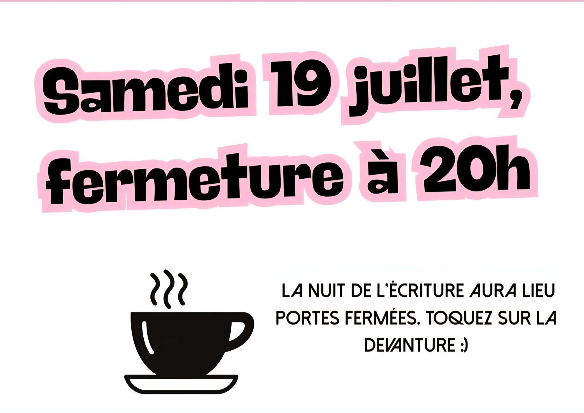 Nuit de l'écriture volets fermés