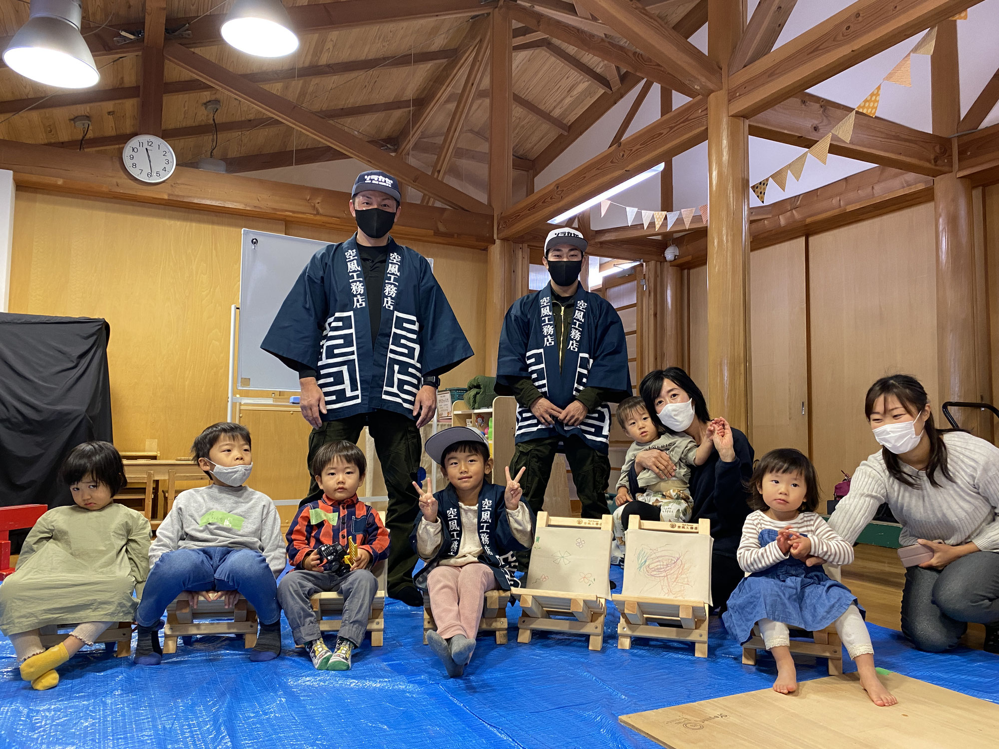 川岡東児童館にて木工教室開催