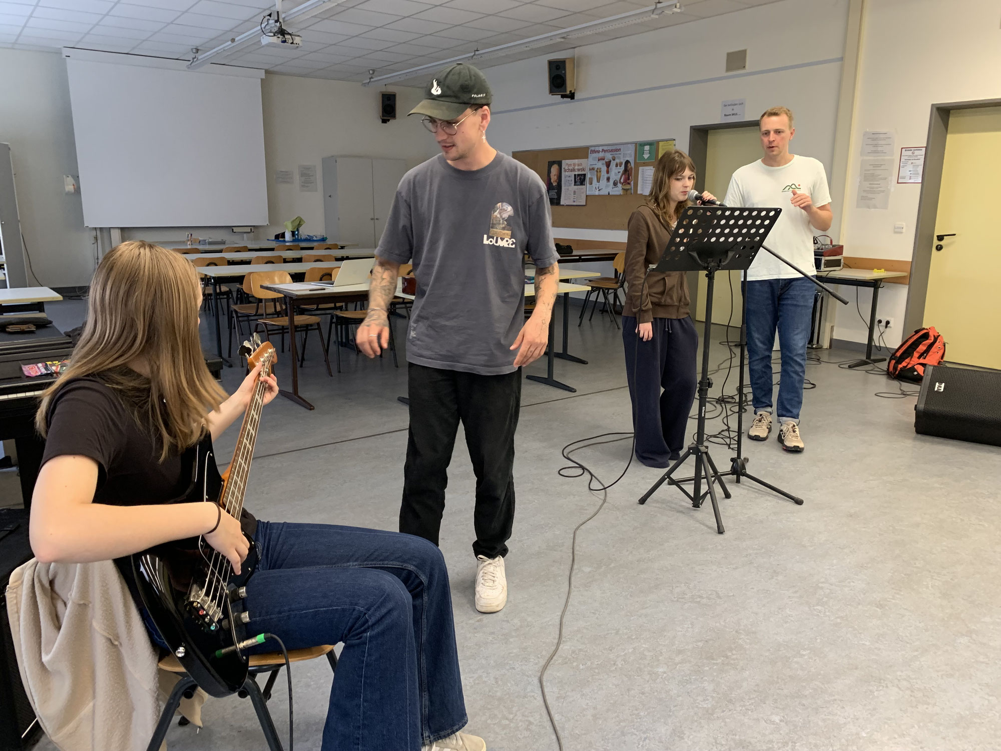 Schulband Workshop durch Coaches der Popakademie Mannheim (Teil 1)