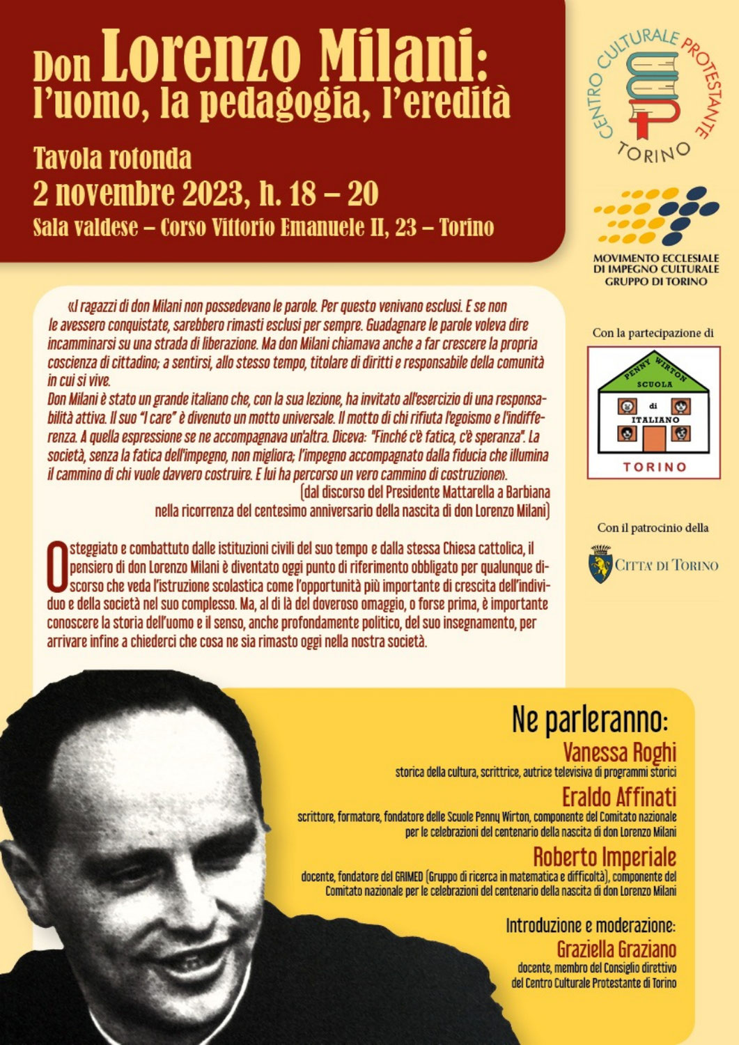 02.11.2023 Don Milani - Tavola Rotonda