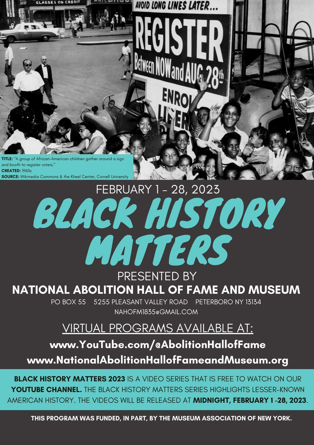 Black History Matters - February 2023- Save the Date