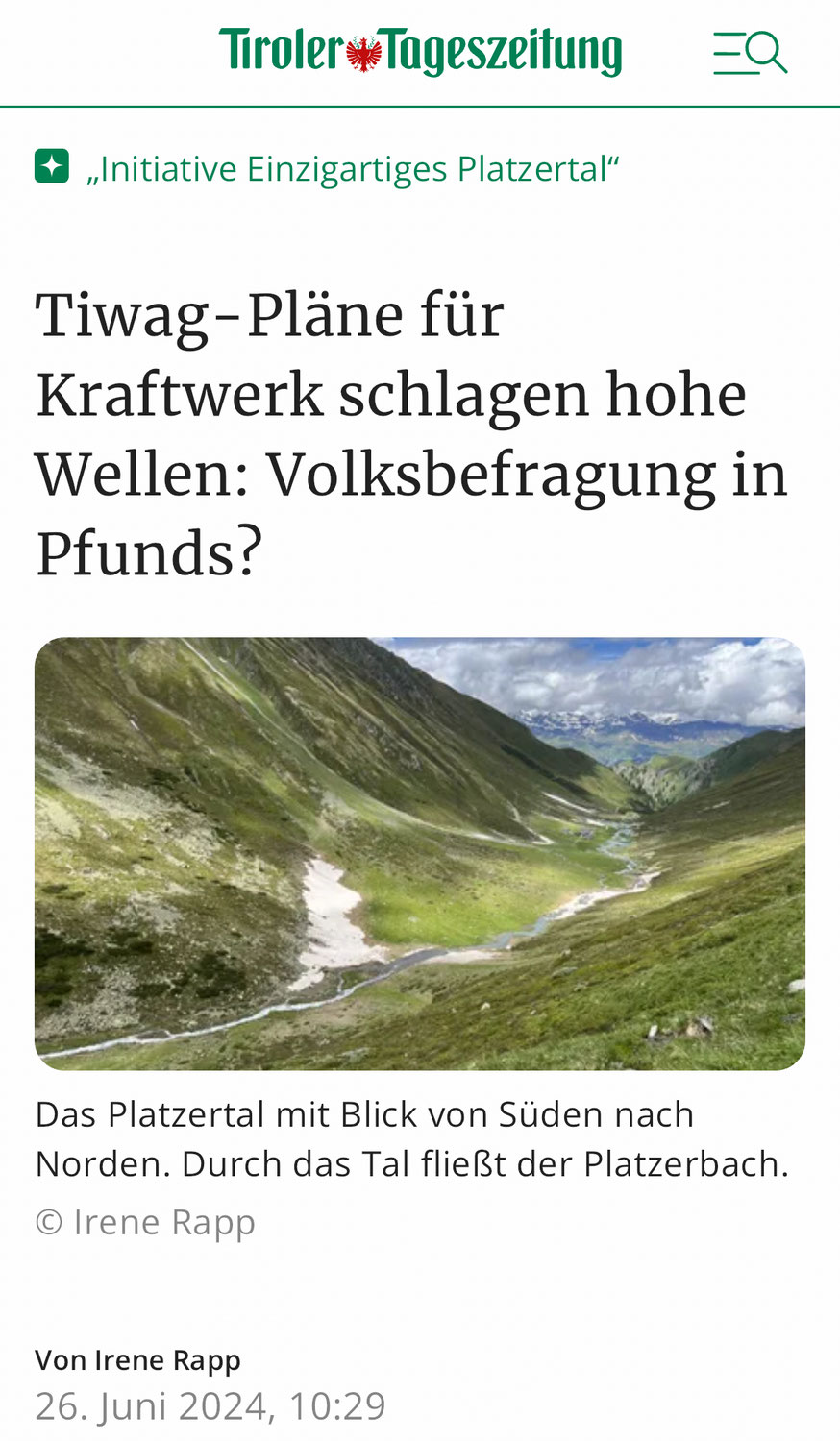Volksbefragung in Pfunds?