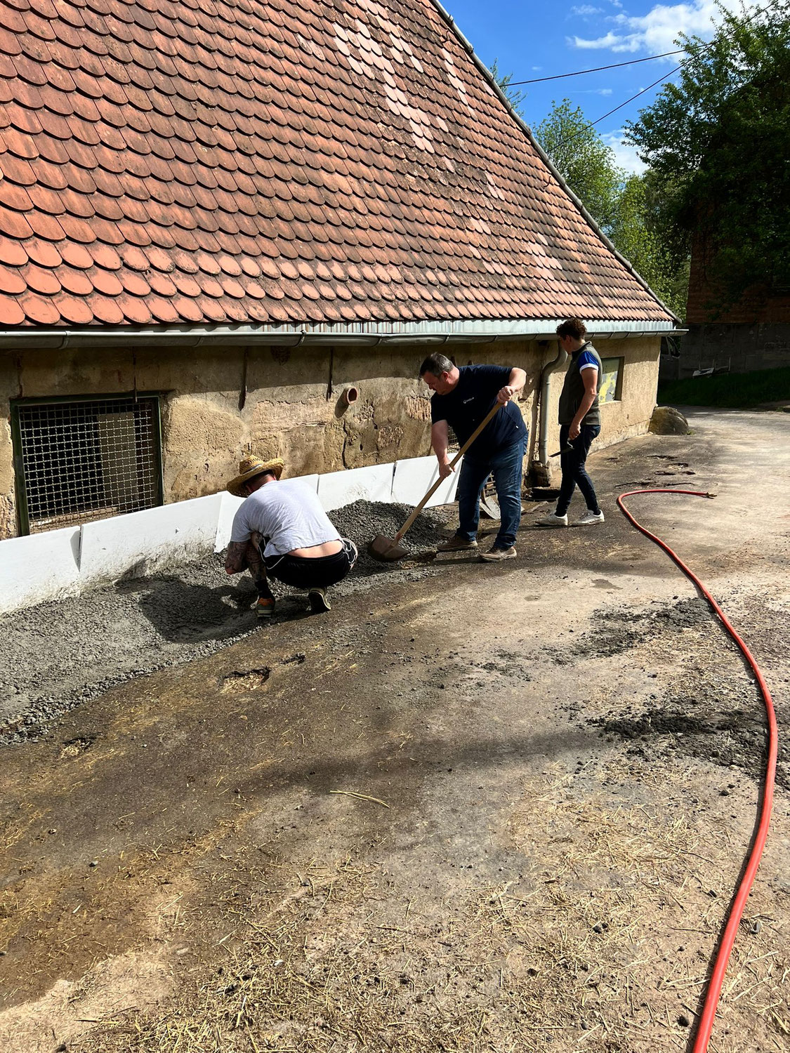 Hochwasserschutz im Reitstall