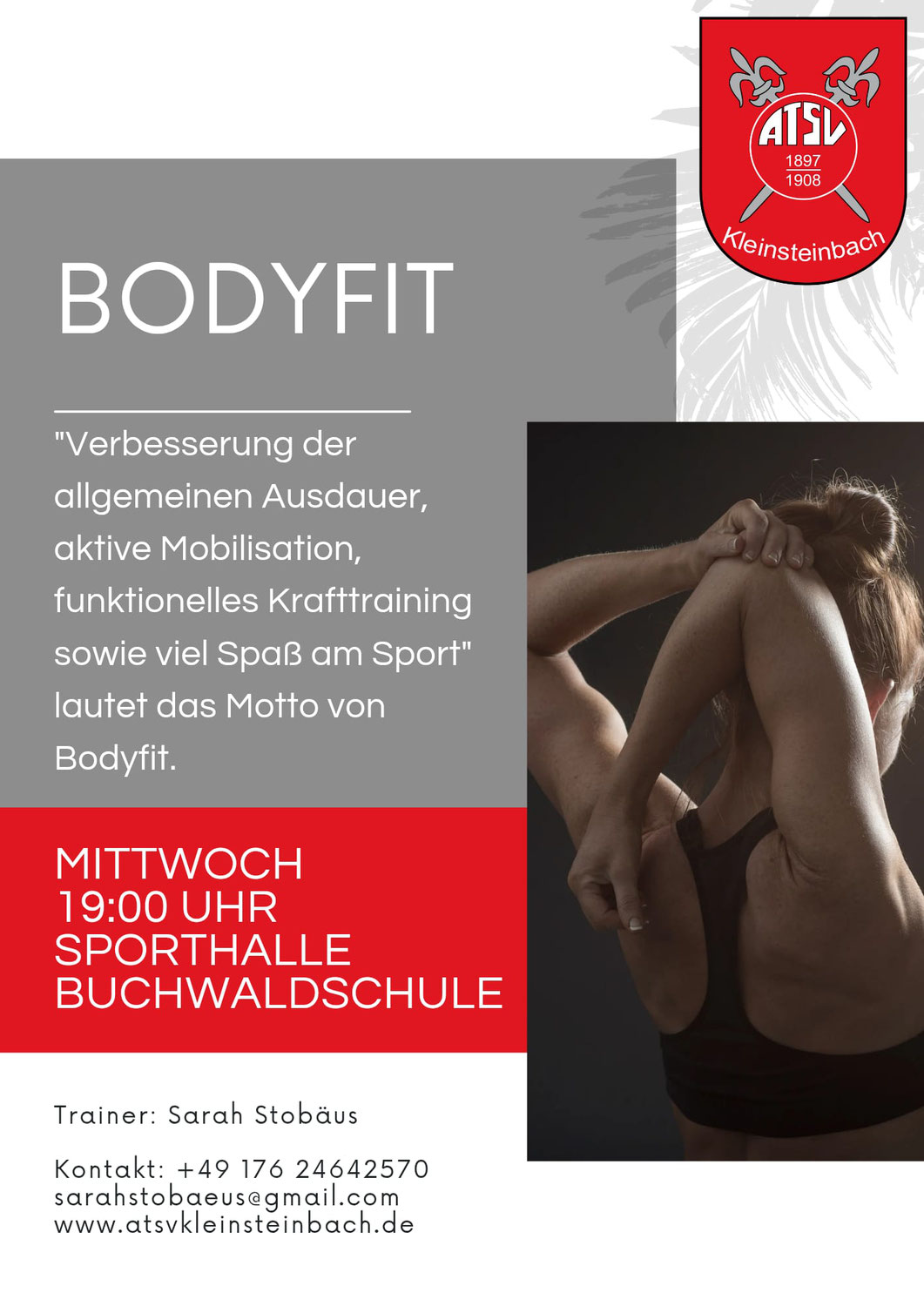 Sportkurs Bodyfit mit Trainerin Sarah Stobäus