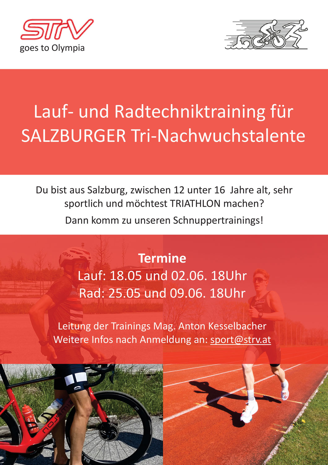 Lauf- und Radtechniktraining für Salzburger Tri-Nachwuchstalente