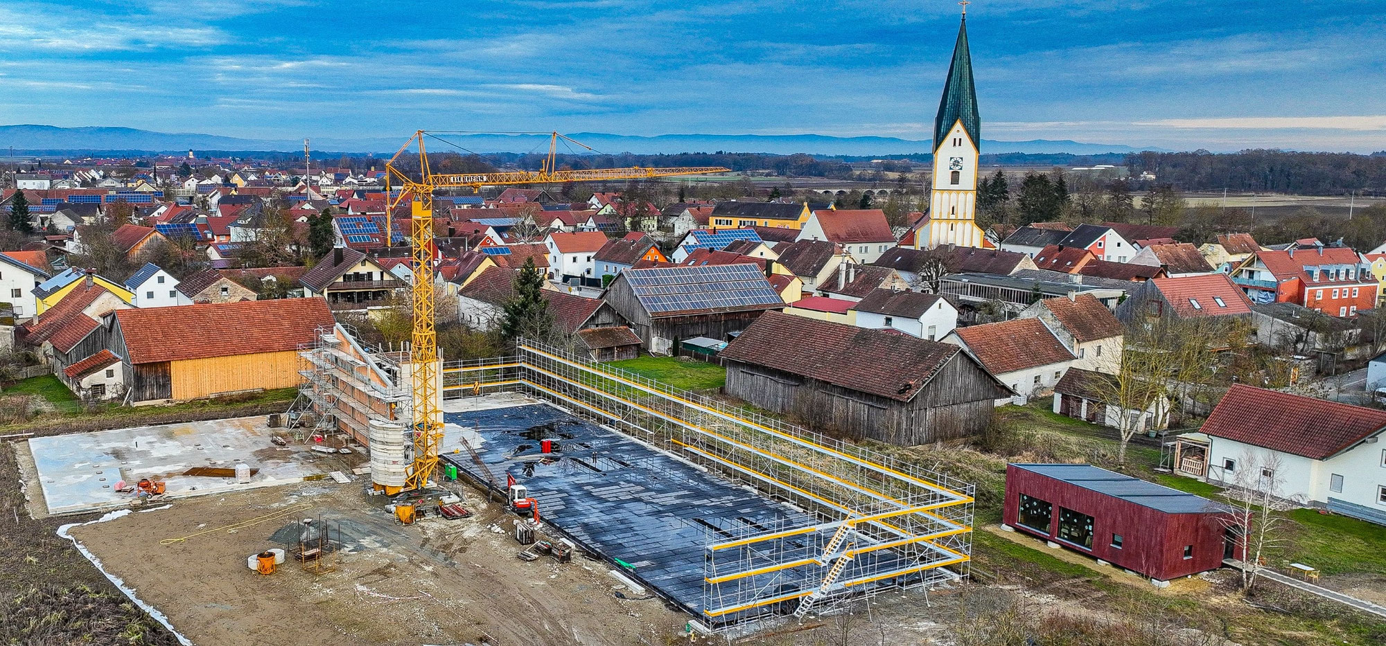 Das Gerüst kommt, es kann weitergehen
