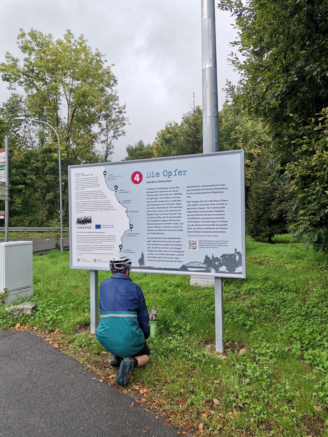 Tag des offenen Denkmals: Besichtigung des ehemaligen KZ-Außenlagers Mülsen & Fahrradtour auf den Spuren des Todesmarschs