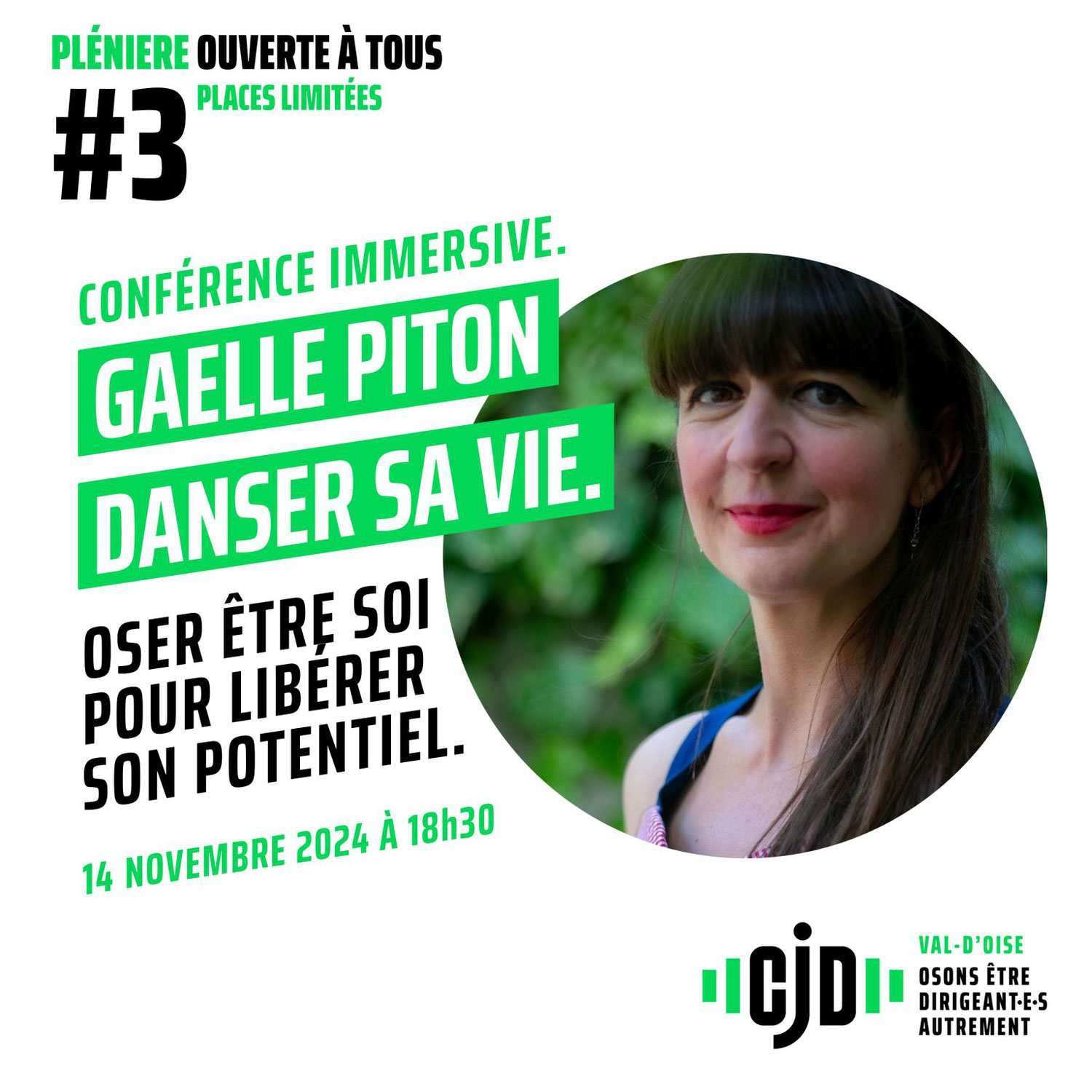 Conférence "Danser sa vie" : Libérer son potentiel et oser être soi par Gaëlle Piton, conférencière