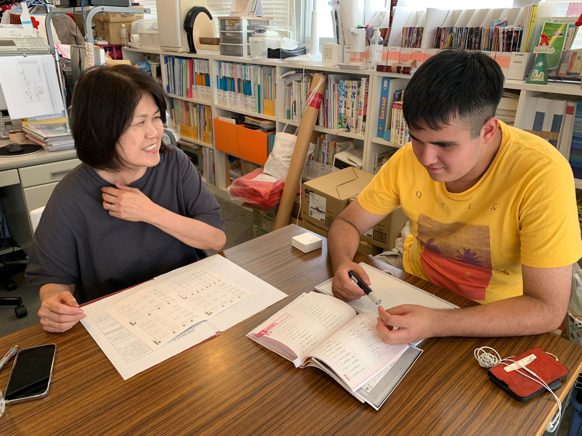 ◆◆Clase de refuerzo del idioma japonés para niños/ 日本語特訓教室を行いました!◆◆