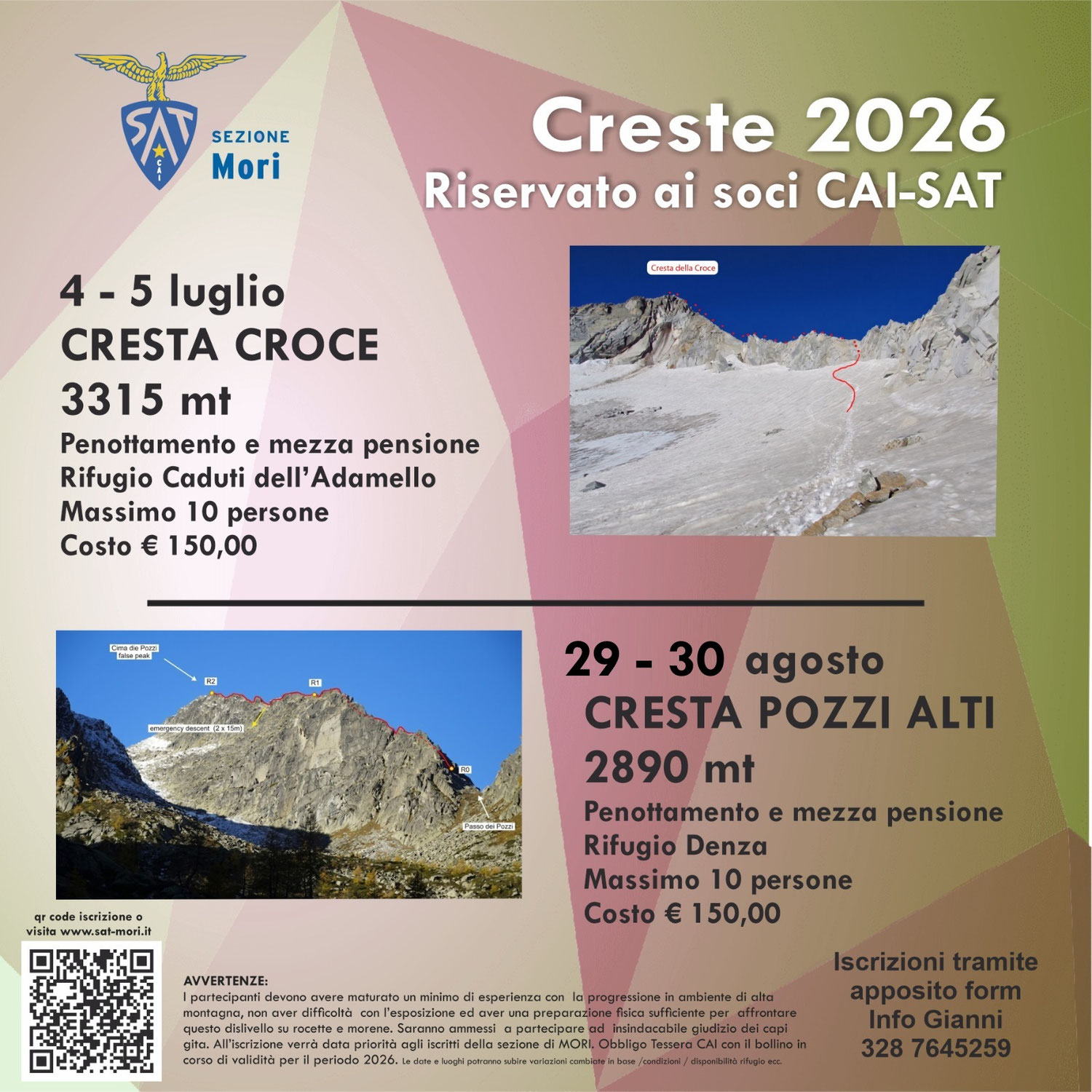 Su per le creste!