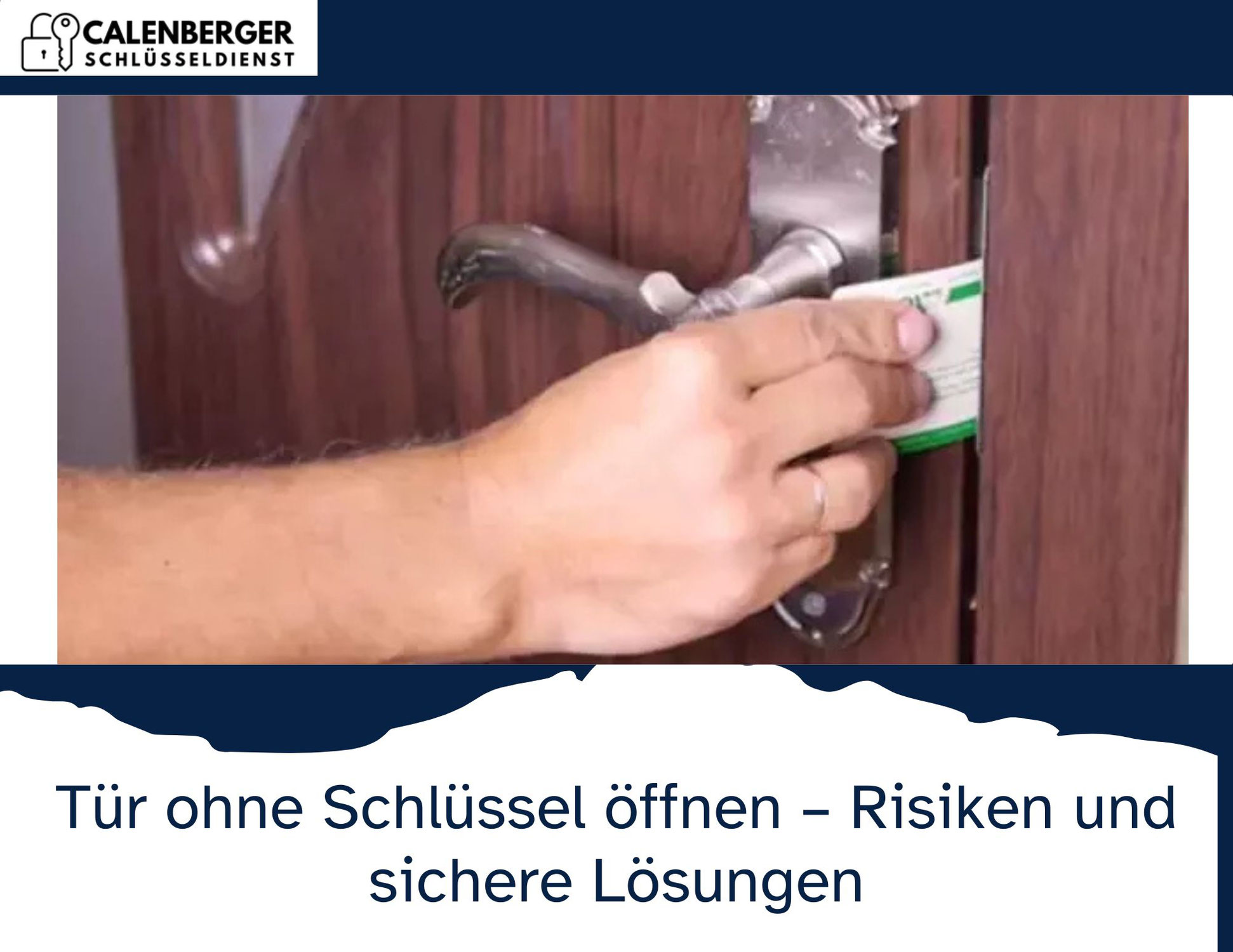 Tür ohne Schlüssel öffnen – Risiken und sichere Lösungen