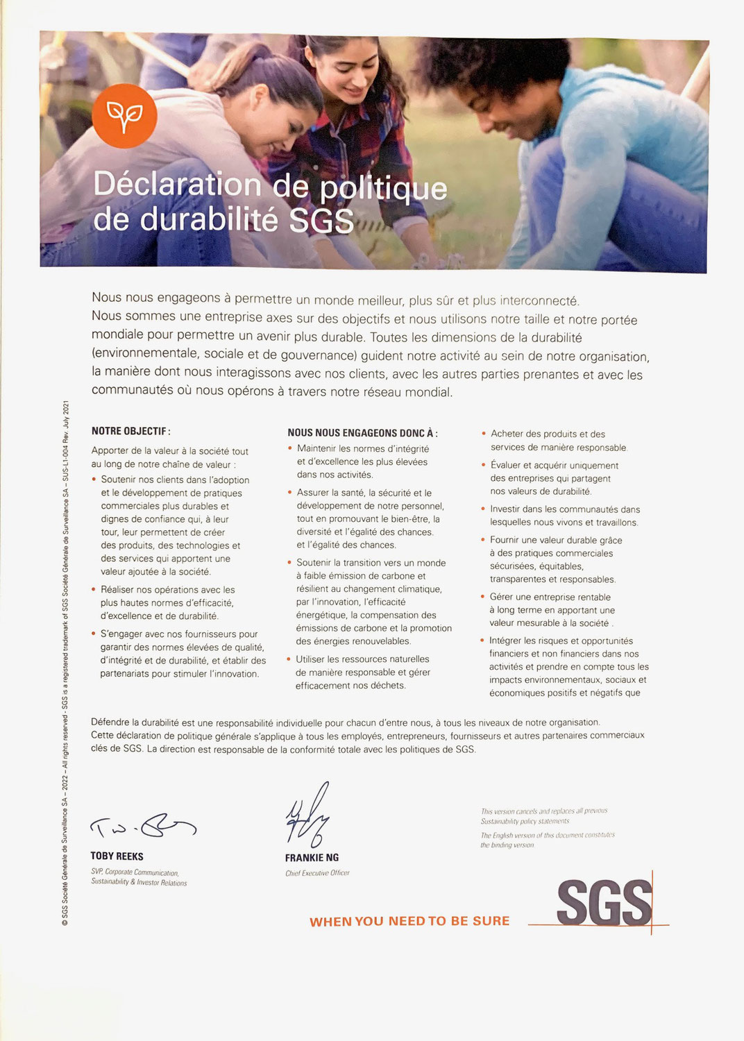 RSE- Comité RSE : SGS Sénégal fait le suivi de son plan d’action RSE 2024
