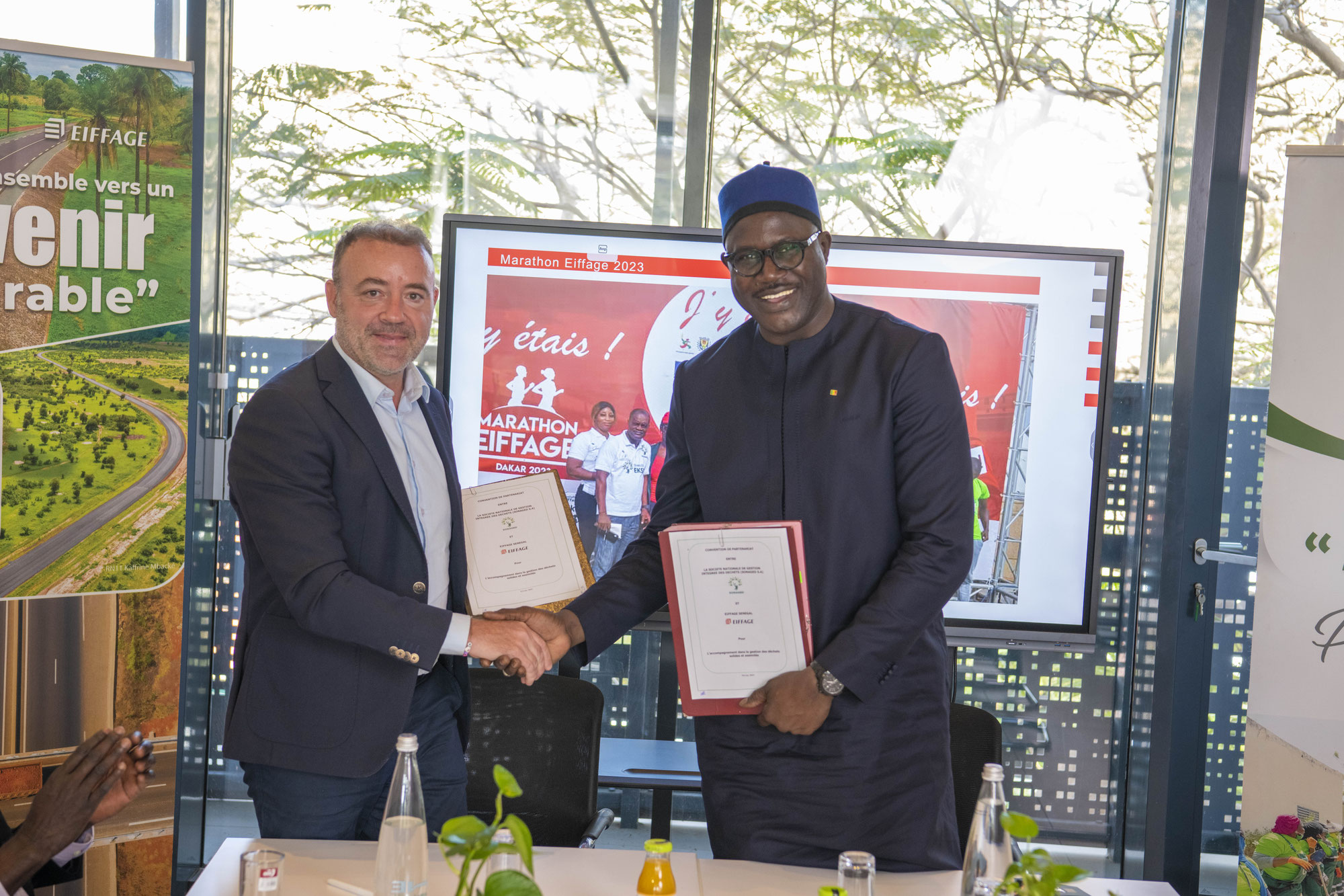 RSE- EIFFAGE Sénégal et la SONAGED officialisent leur partenariat dans le domaine de la gestion des déchets
