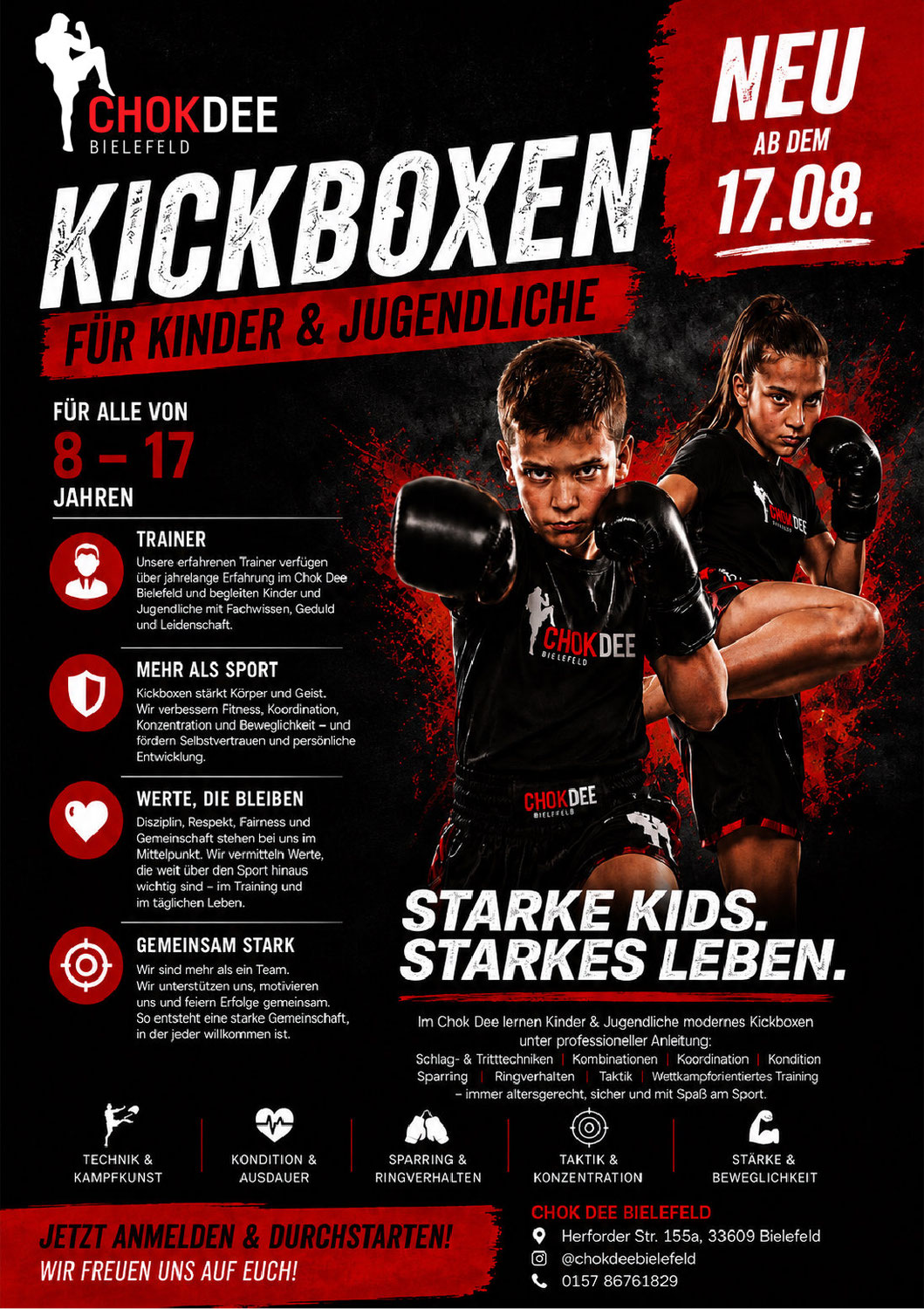 Kickboxen für Kinder und Jugendliche in Bielefeld