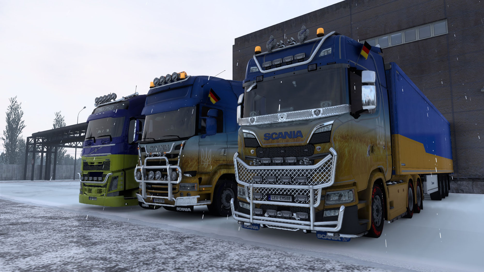 Hilfs-Konvoi für die Ukraine #TruckingForPeace