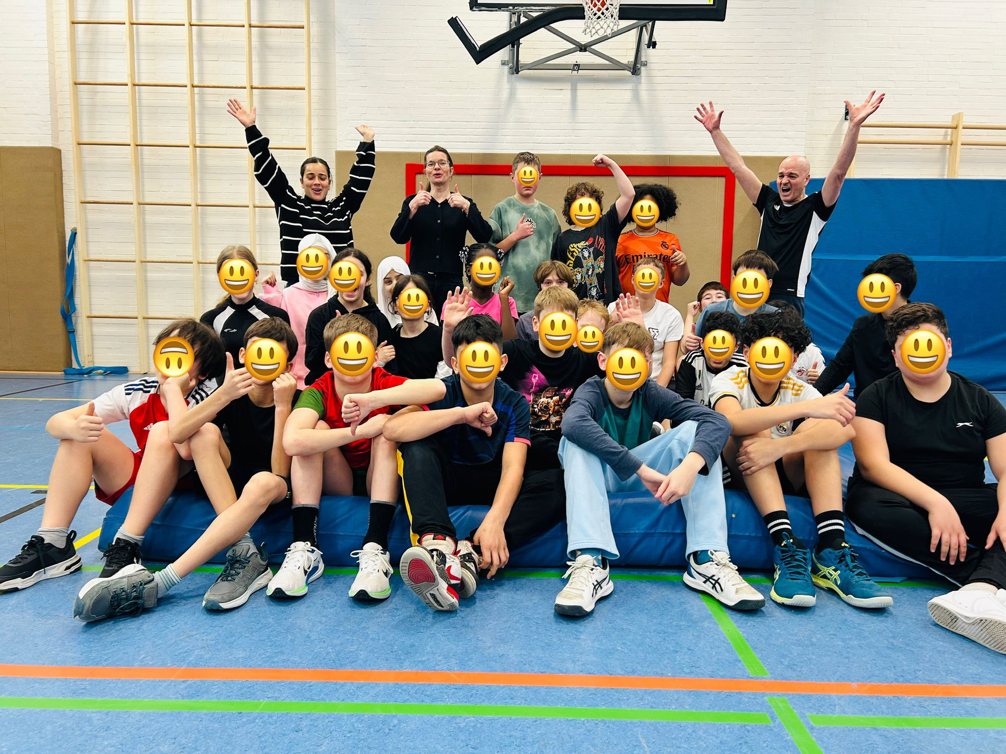 Matten-Völkerball: Stimmung auf Anschlag
