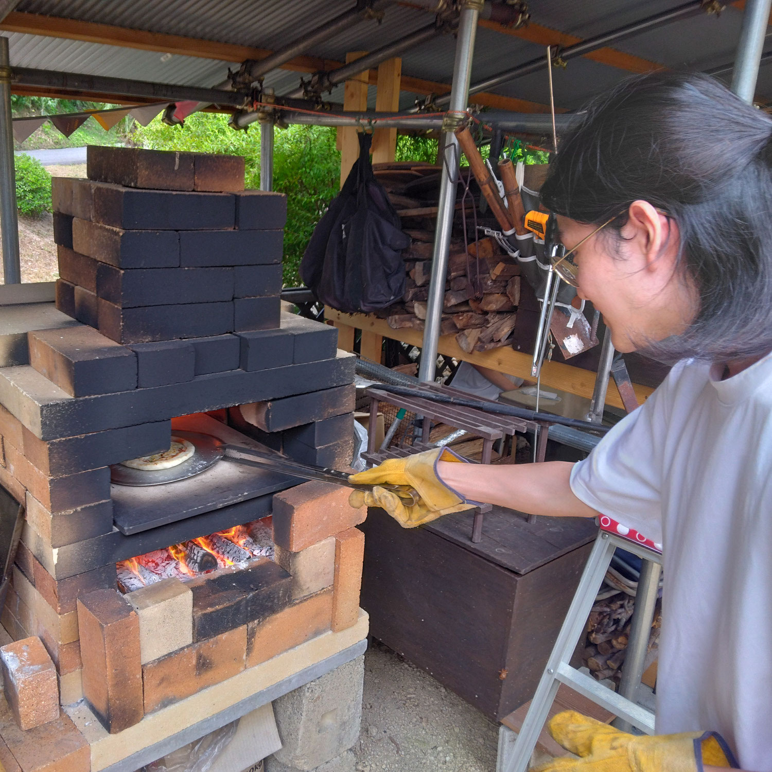 医学生のピザづくり体験