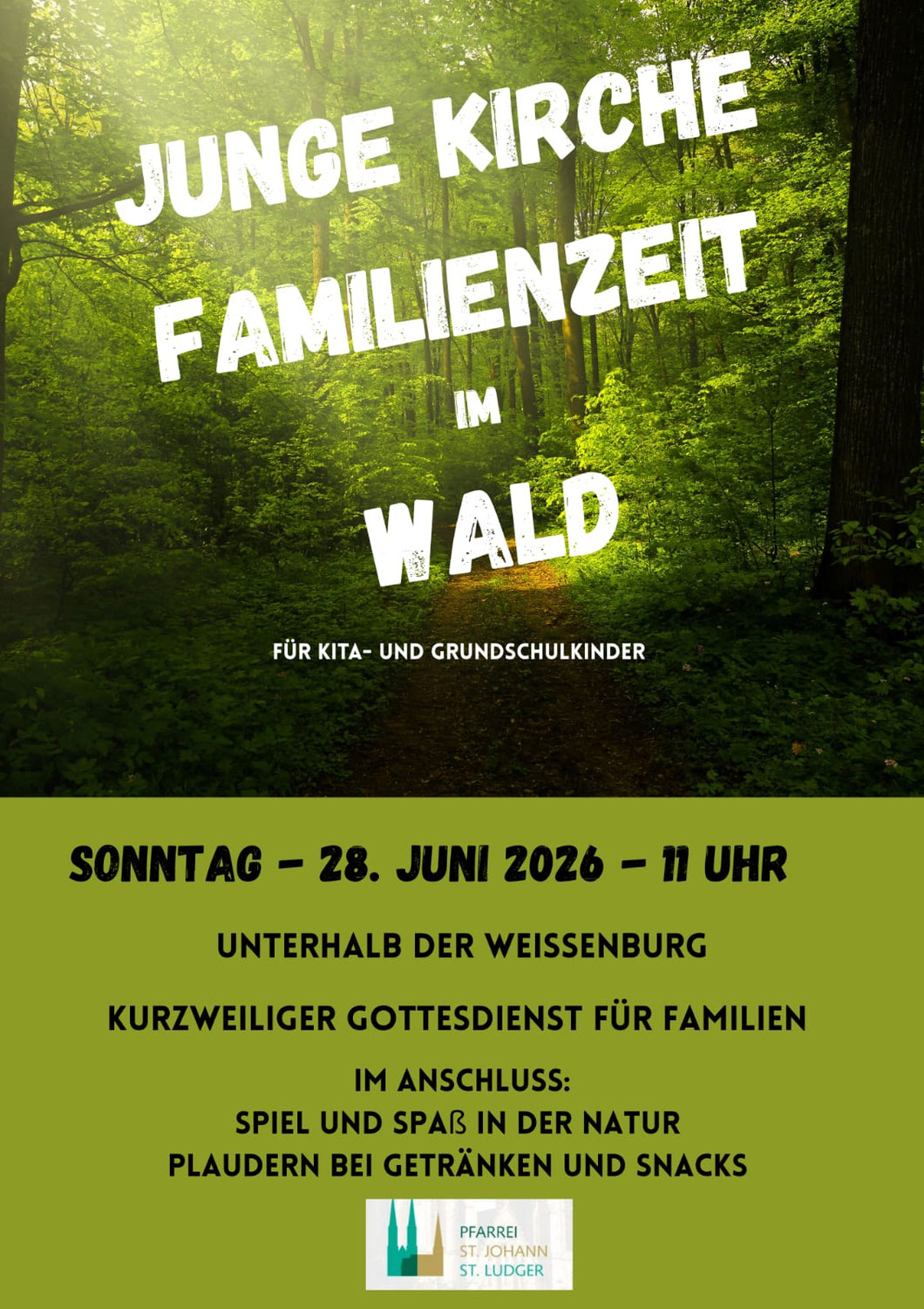 Junge Kirche im Wald