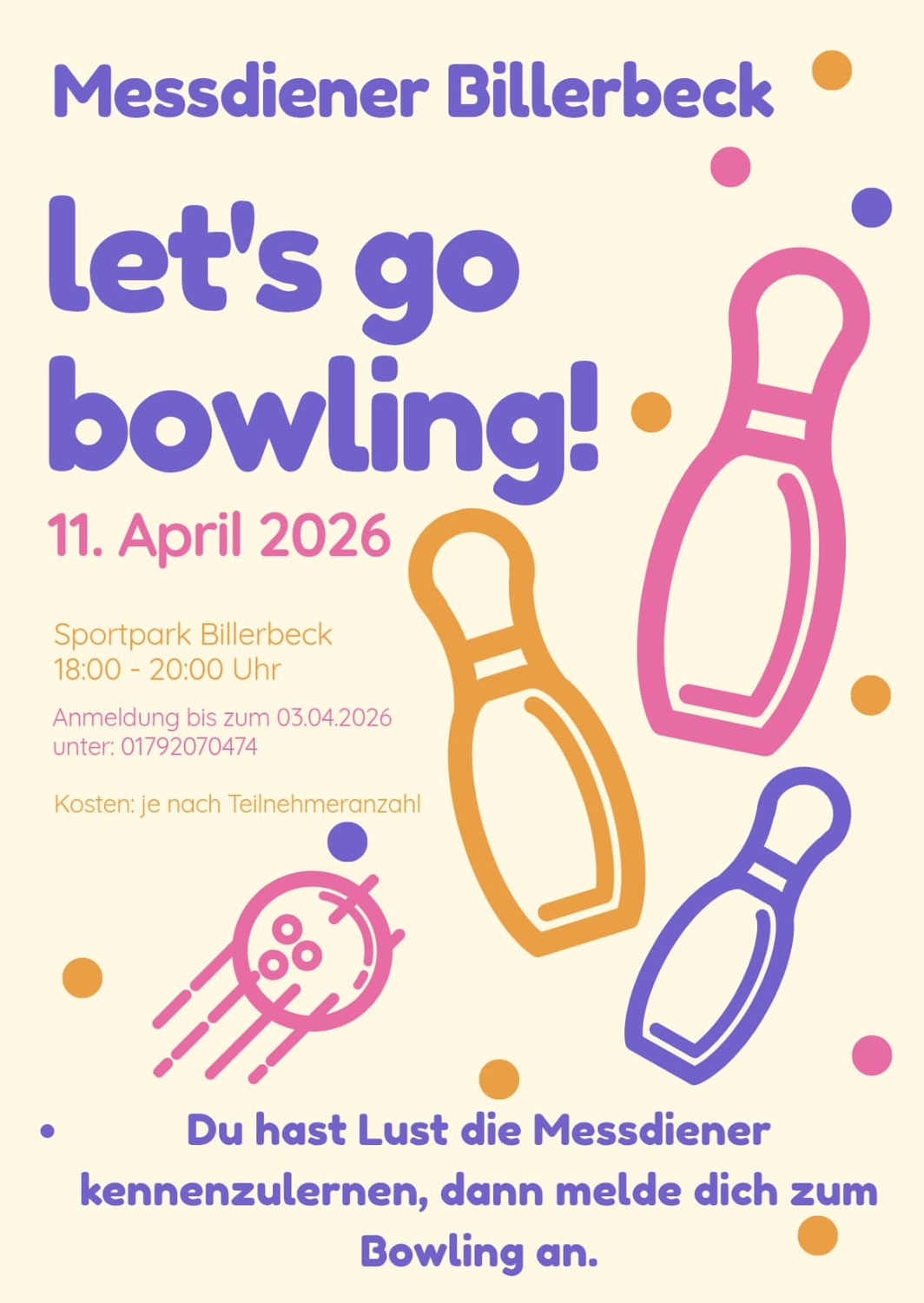 Messdiener Billerbeck Bowlen